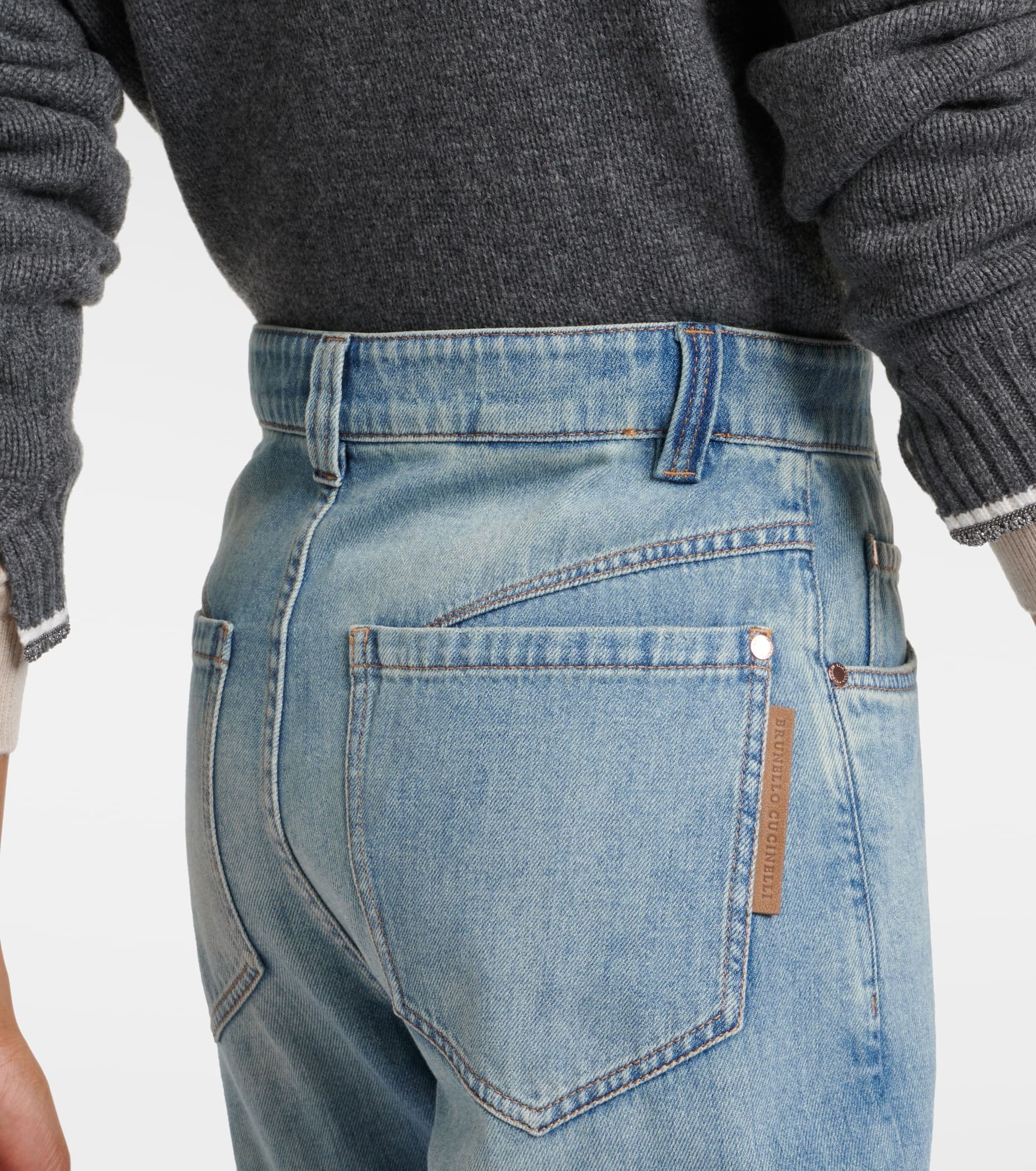 High-rise wide-leg jeans - 6