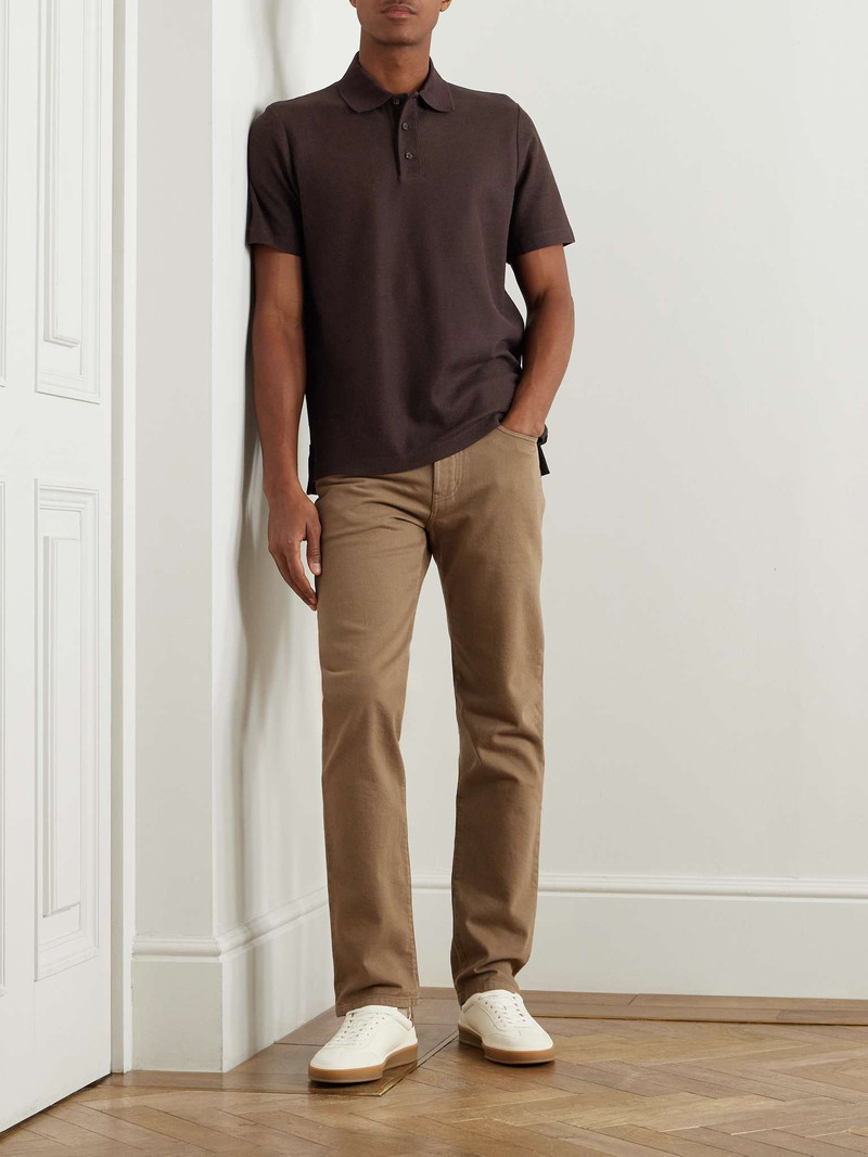 Loro Piana Stretch-Cotton Piqué Polo Shirt outlook