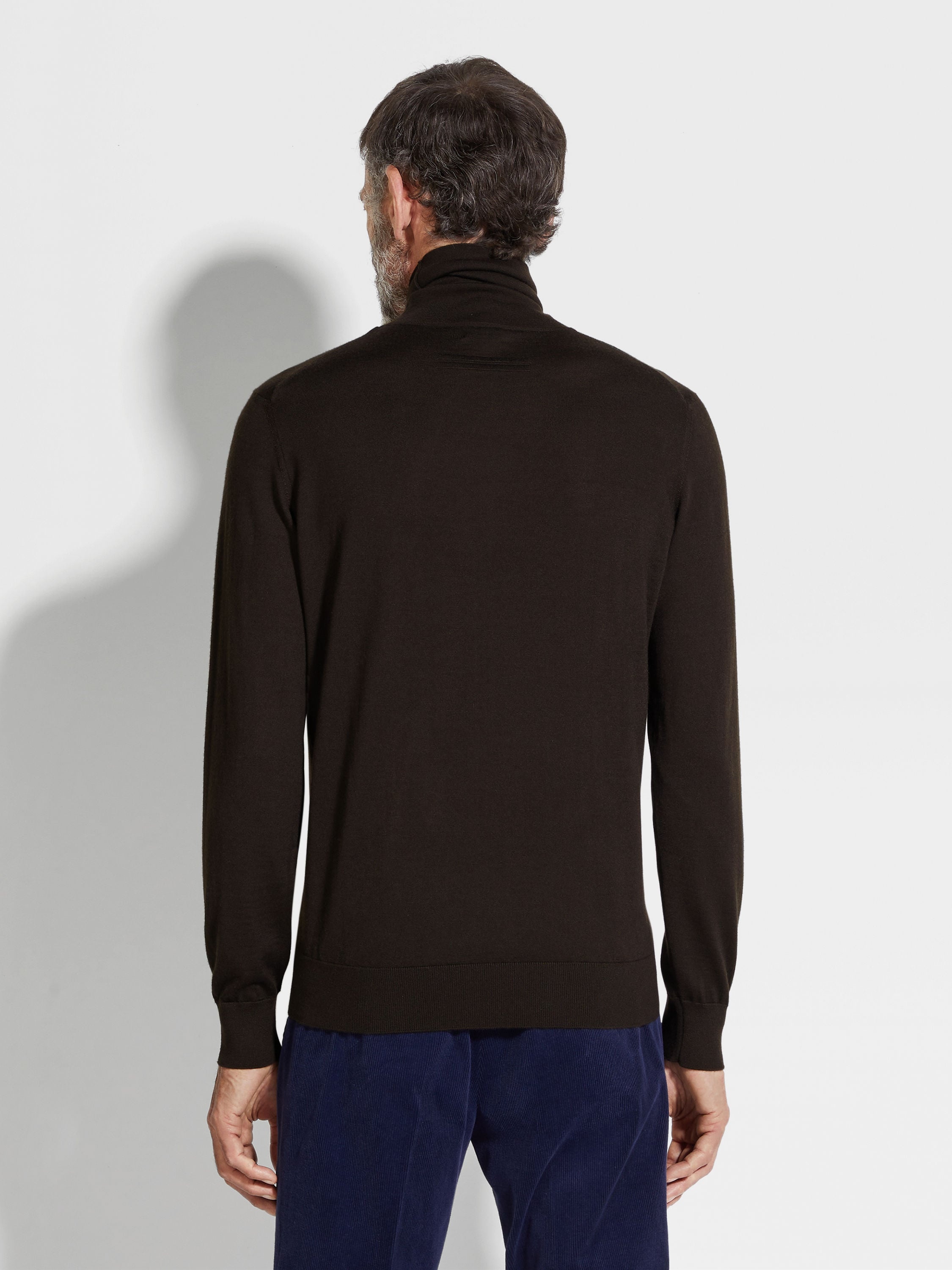 DARK BROWN CASHSETA TURTLENECK - 5