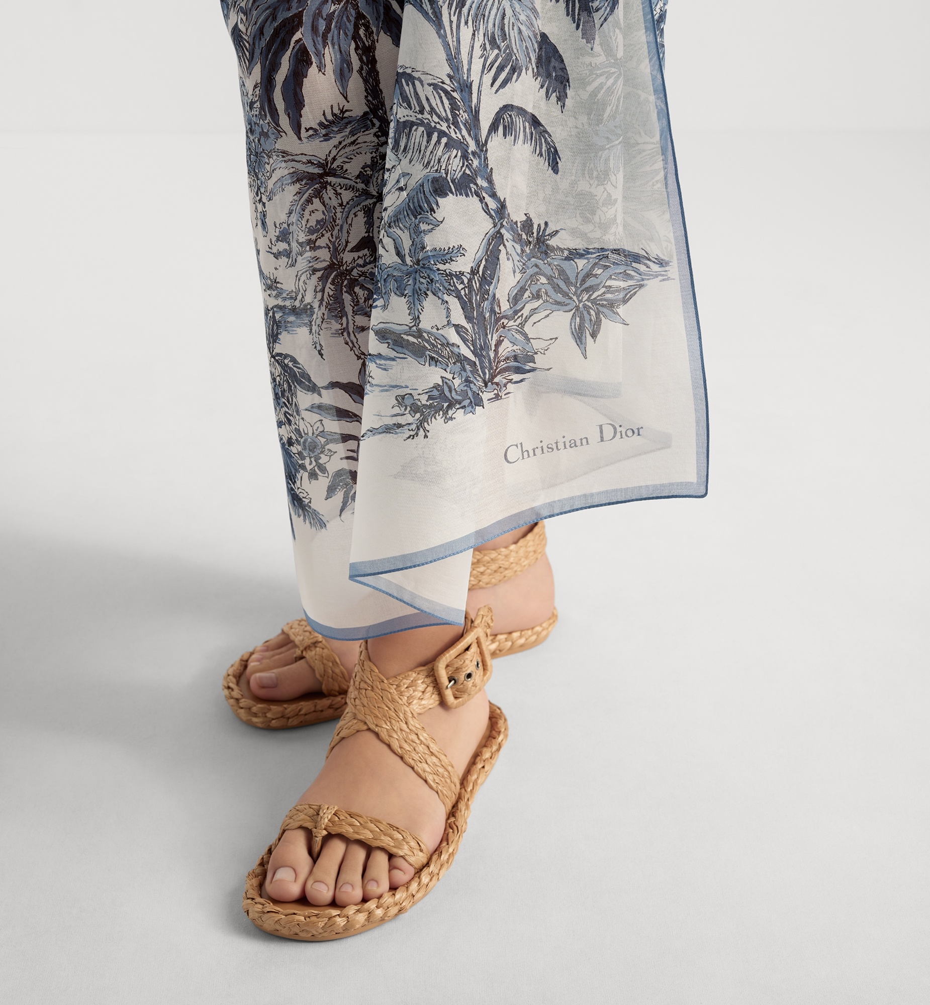 Dioriviera Toile de Jouy Palms Sarong - 4