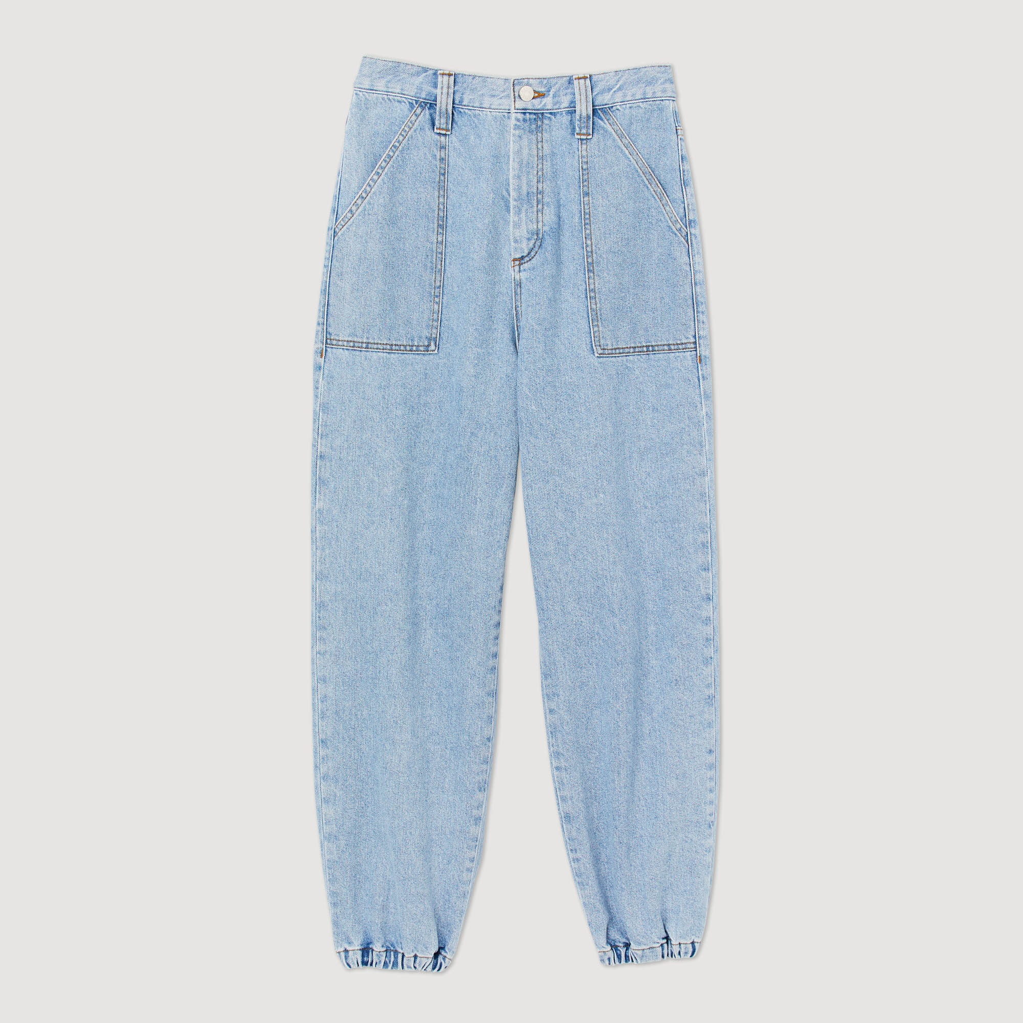 Faded denim jeans - 1