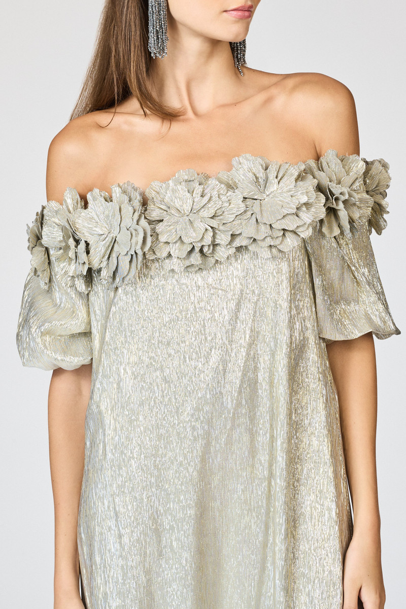 SACHIN & BABI VALENTINA GOWN - METALLIC outlook