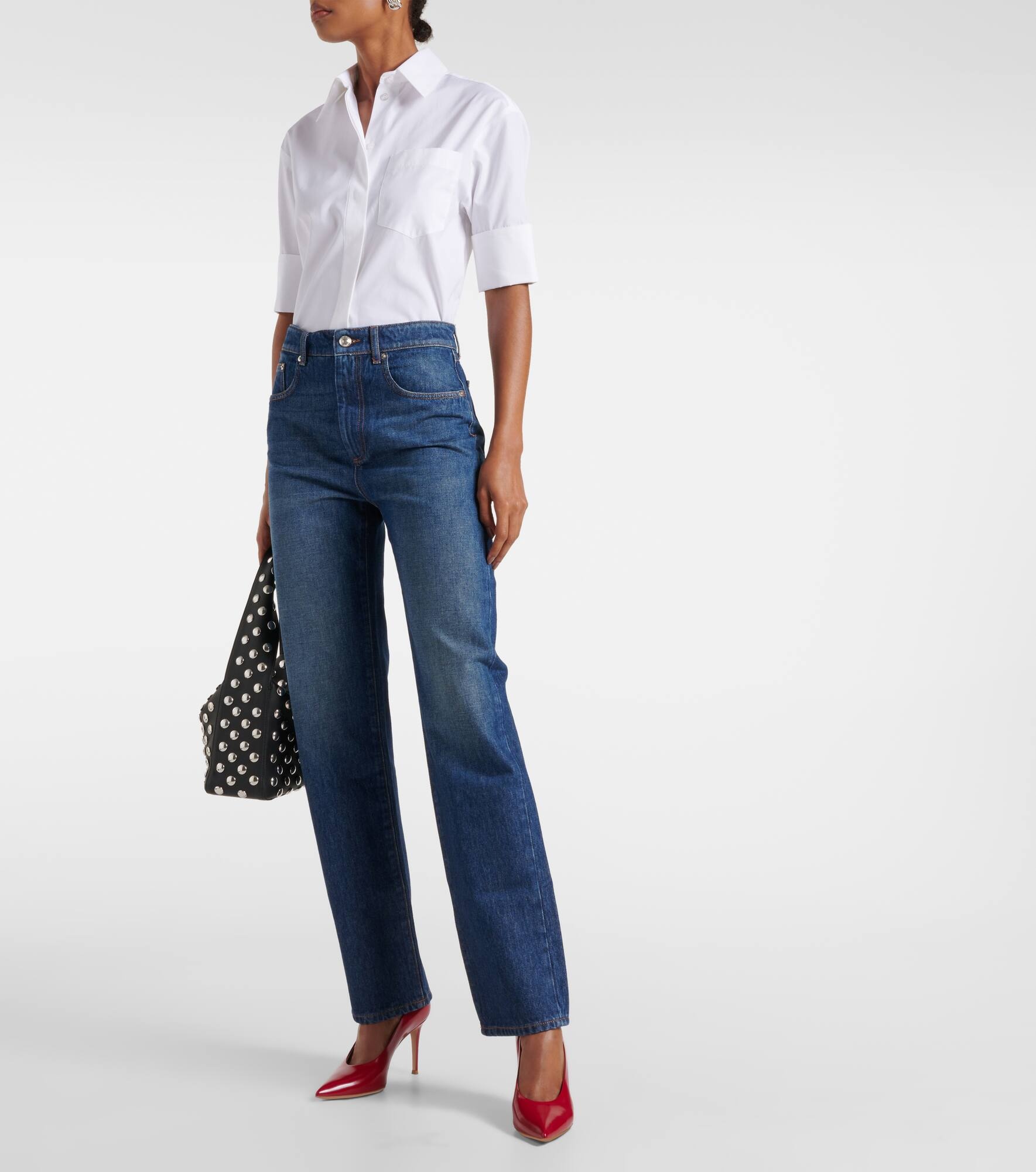 Low-rise straight jeans - 7