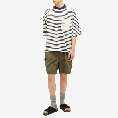 and Wander and wander Stripe Pocket Half Sleeve T-Shirt outlook