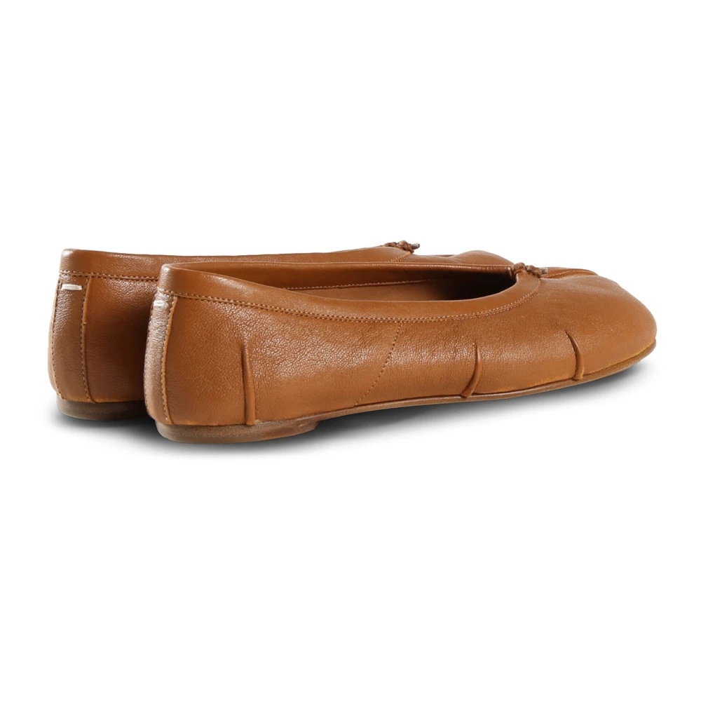 BROWN FLAT SHOES HANDMADE LEATHER - 3