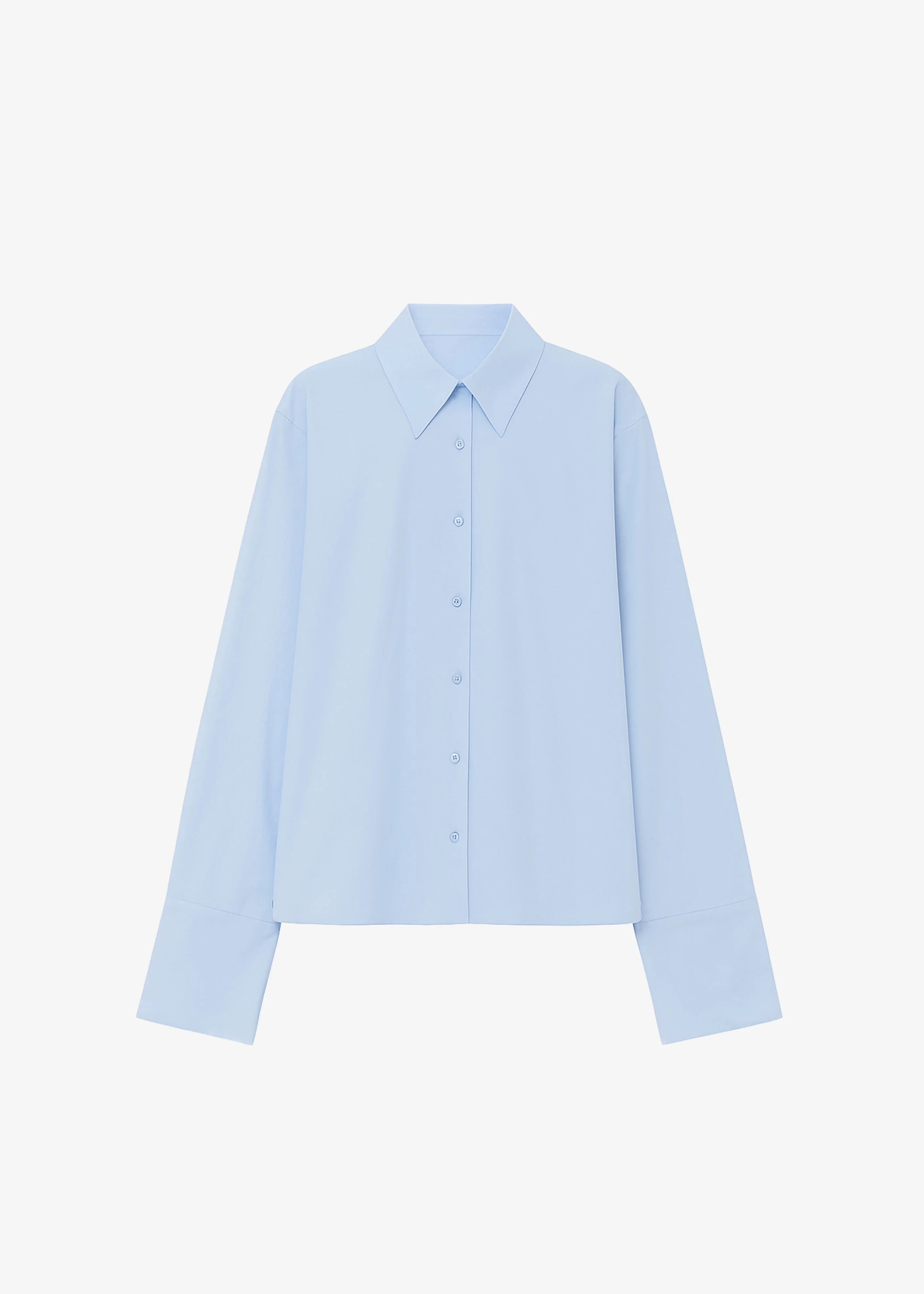 Tila Wide Sleeve Shirt - Light Blue - 1