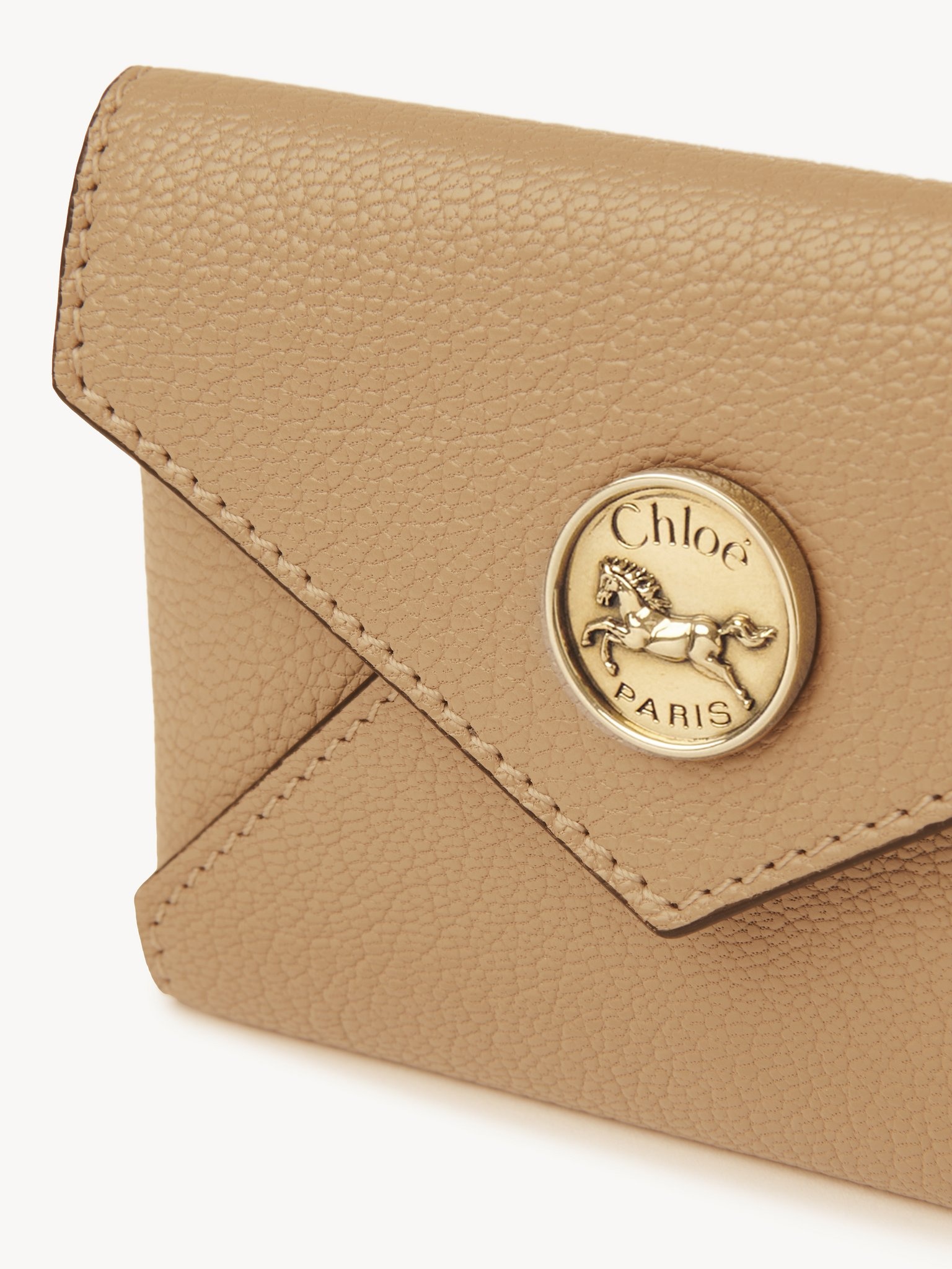 ENVELOPE CARD HOLDER IN GRAINED LEATHER - 5