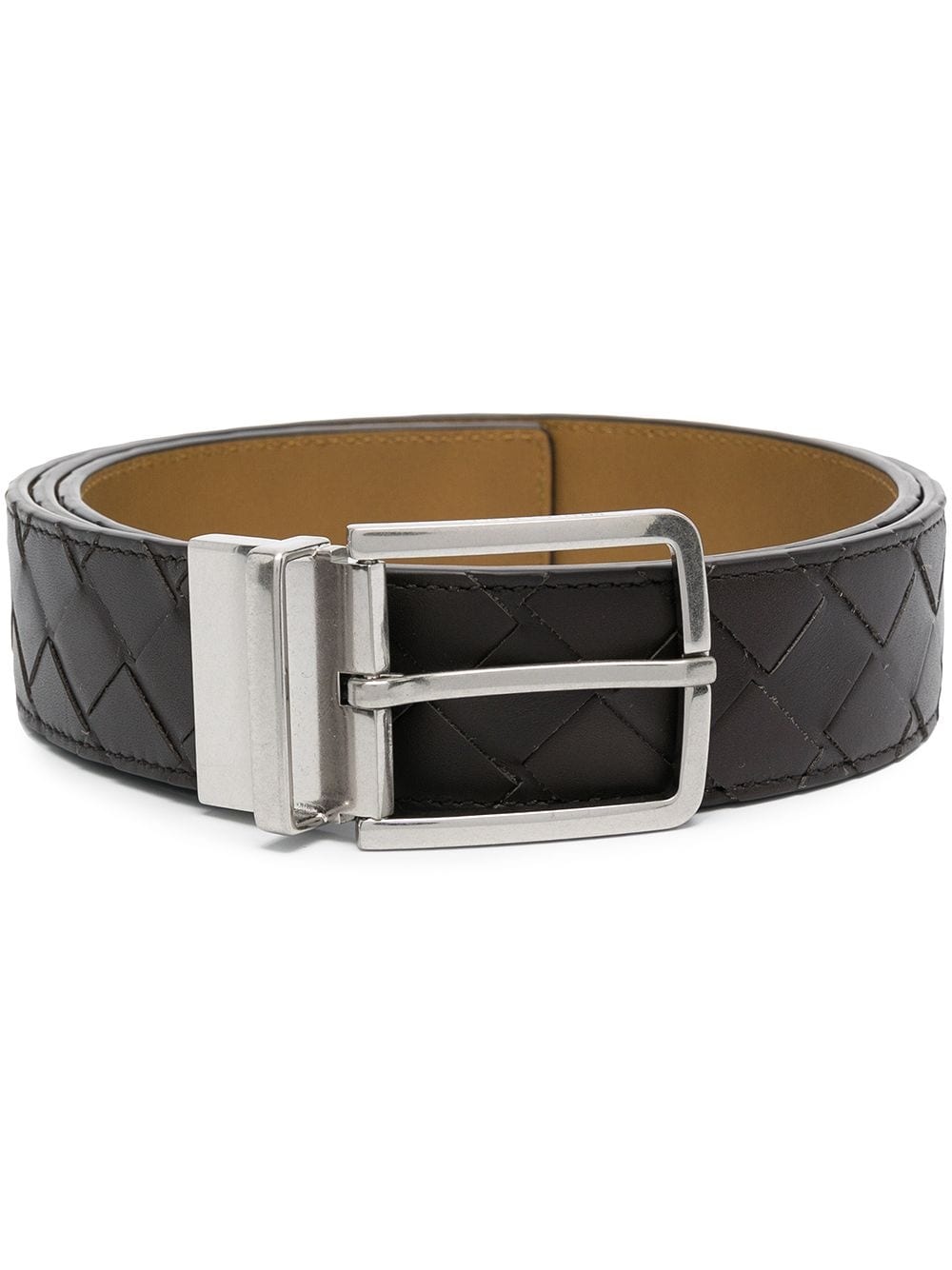 Intrecciato leather belt - 1