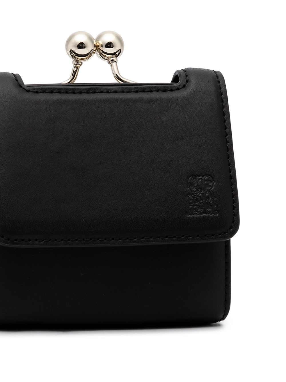 logo leather purse - 4