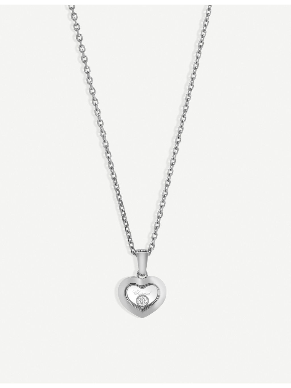 Happy Diamonds Icons 18ct white-gold and diamond pendant - 1