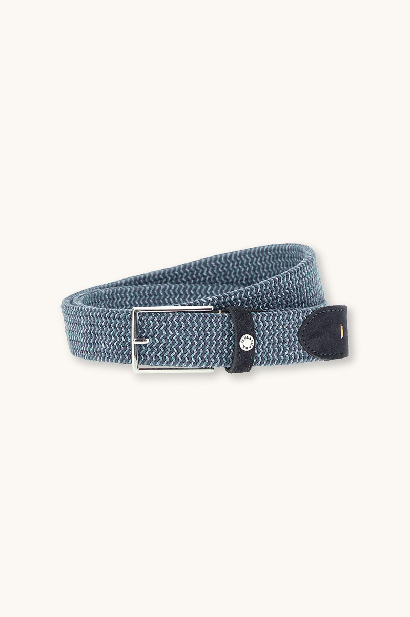 ELASTIC BRAIDED BELT WITH SUEDE FINISHES 1