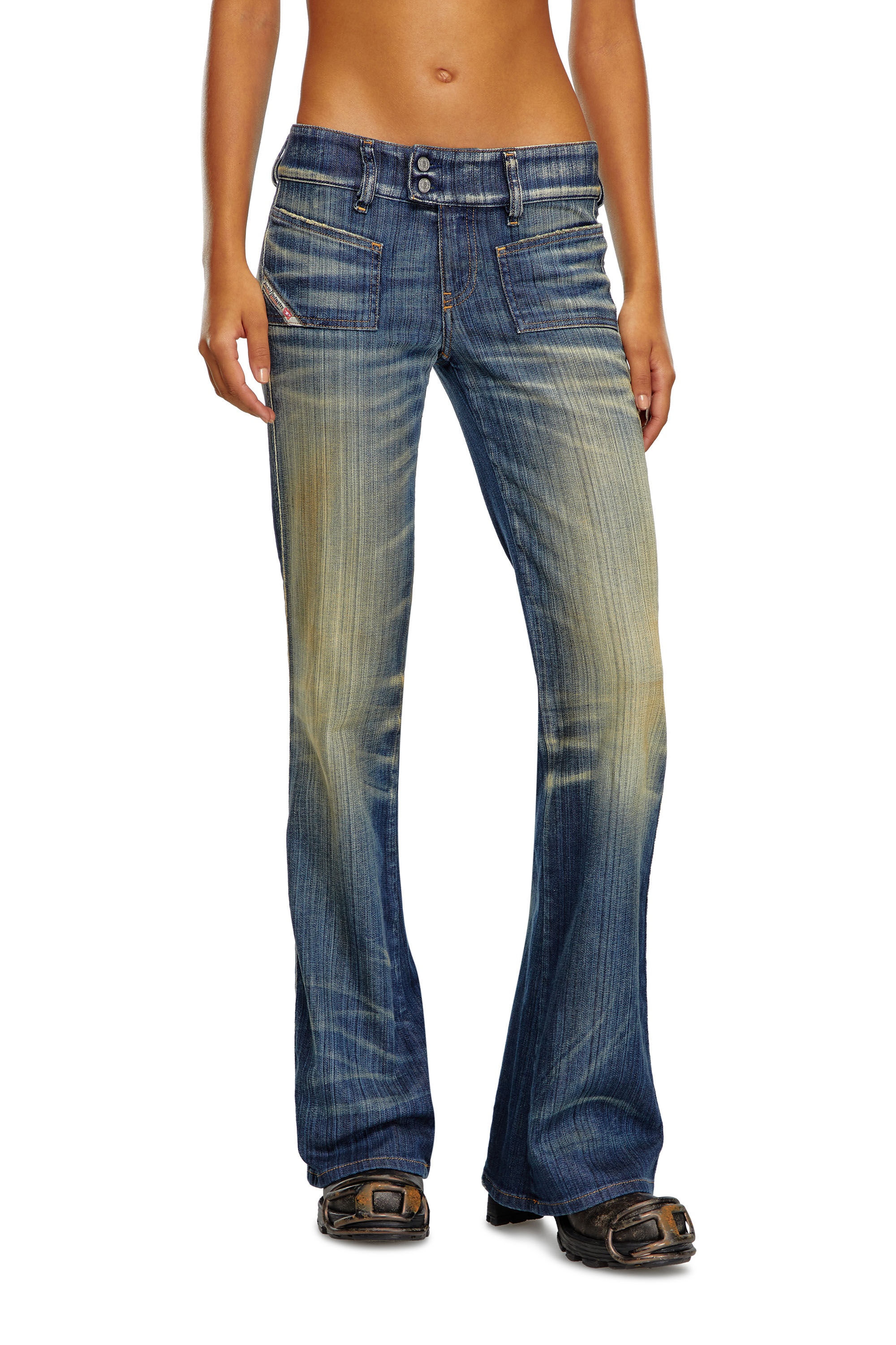 BOOTCUT AND FLARE JEANS D-HUSH 09J46 - 3