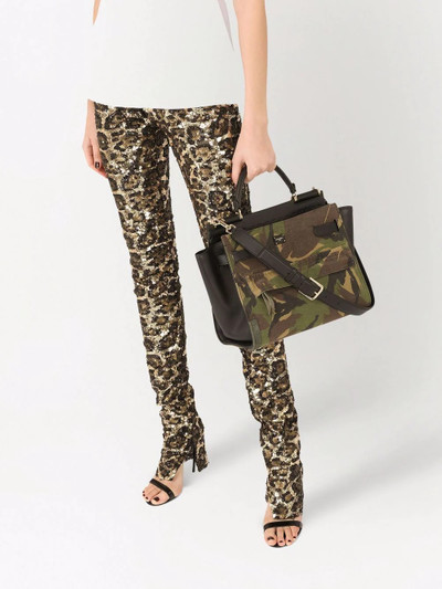 Dolce & Gabbana Large Sicily 62 camouflage-print tote outlook