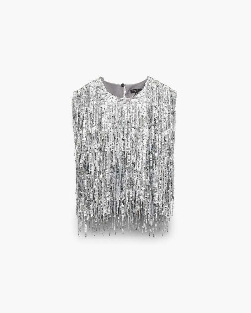 Billie Sequined Tassel Top 1