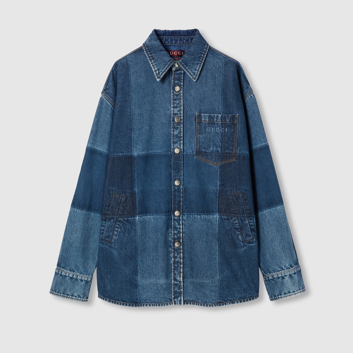 Cotton denim shirt - 1