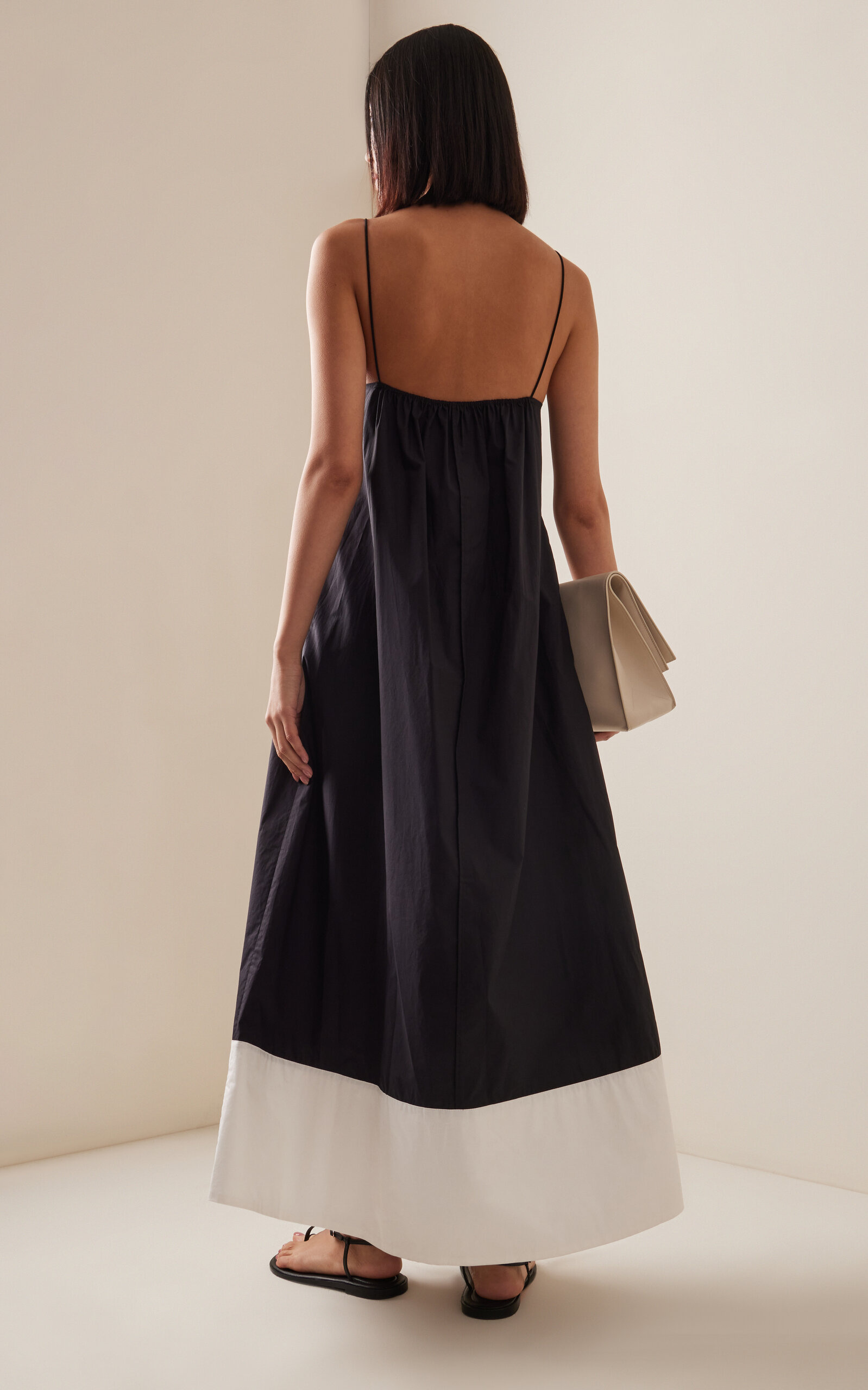 Exclusive Lanney Organic-Cotton Maxi Dress black/white - 4