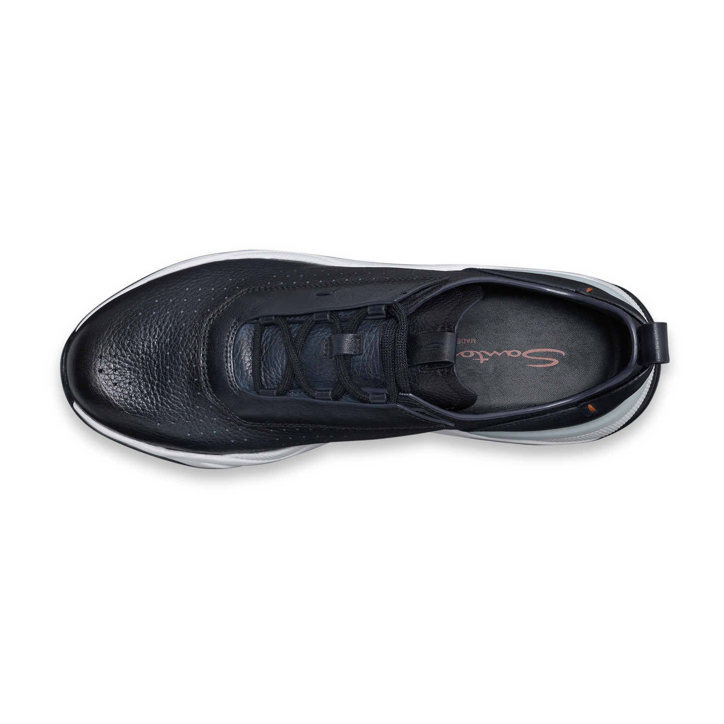 Men's blue leather sneaker - 5