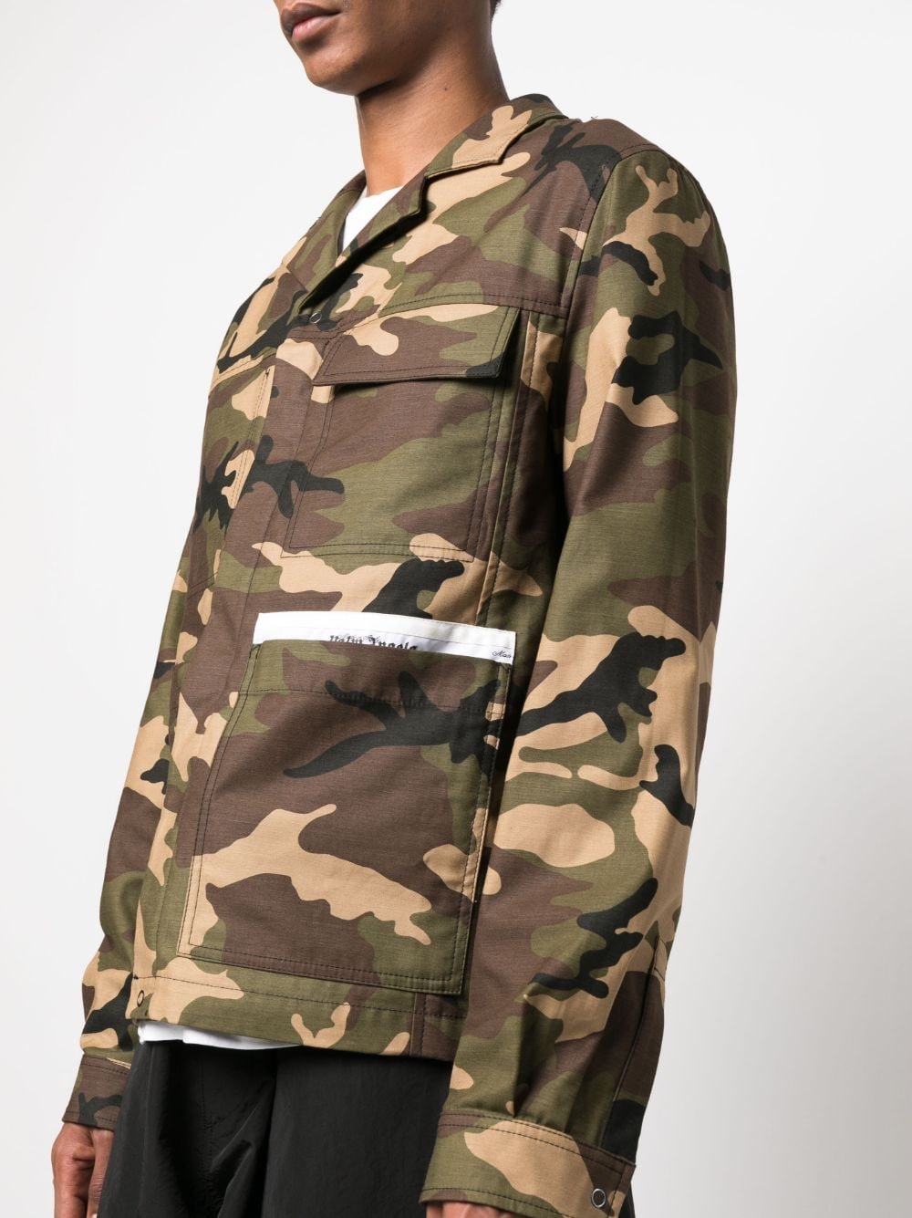 camouflage-print cotton jacket - 5