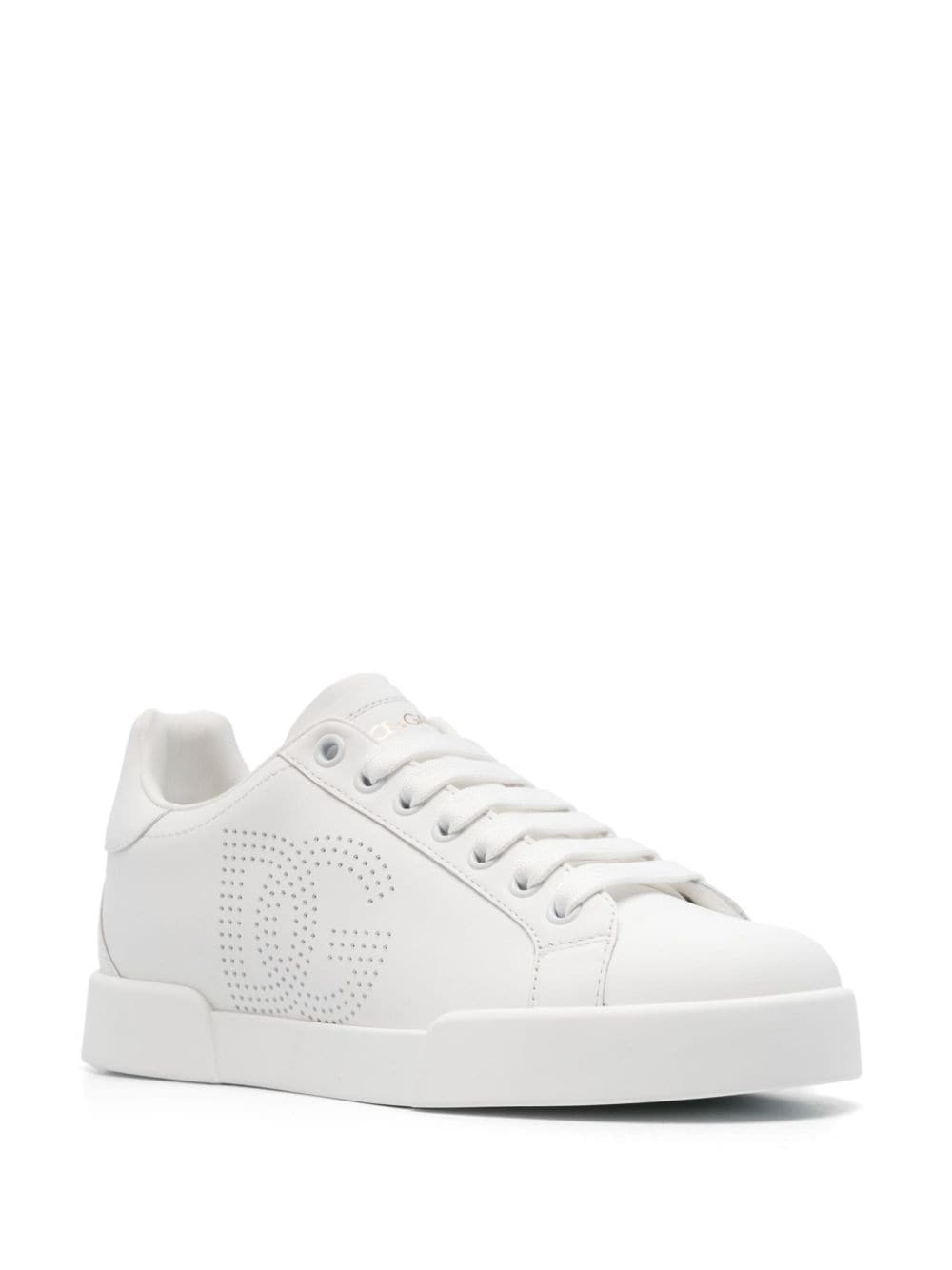 Portofino perforated-logo leather sneakers - 2