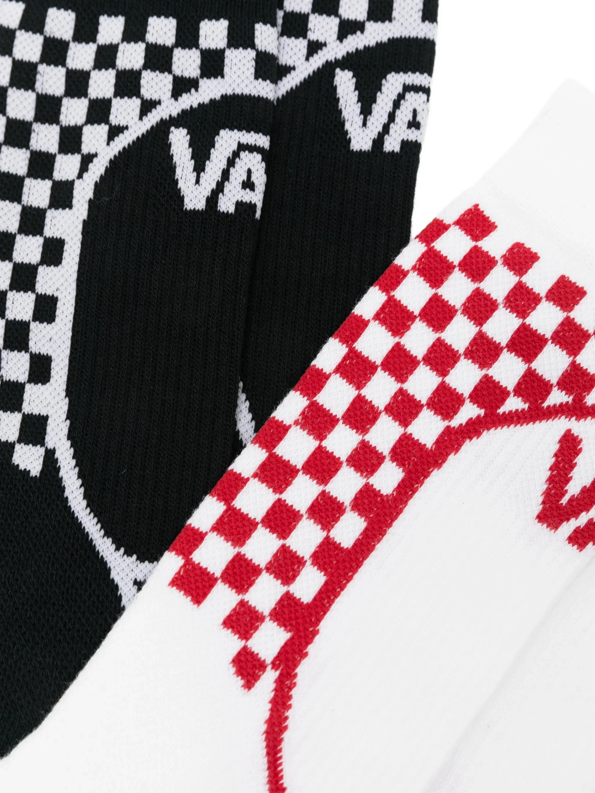 Vans Check-pattern Logo-print Socks (set Of Three) - 1