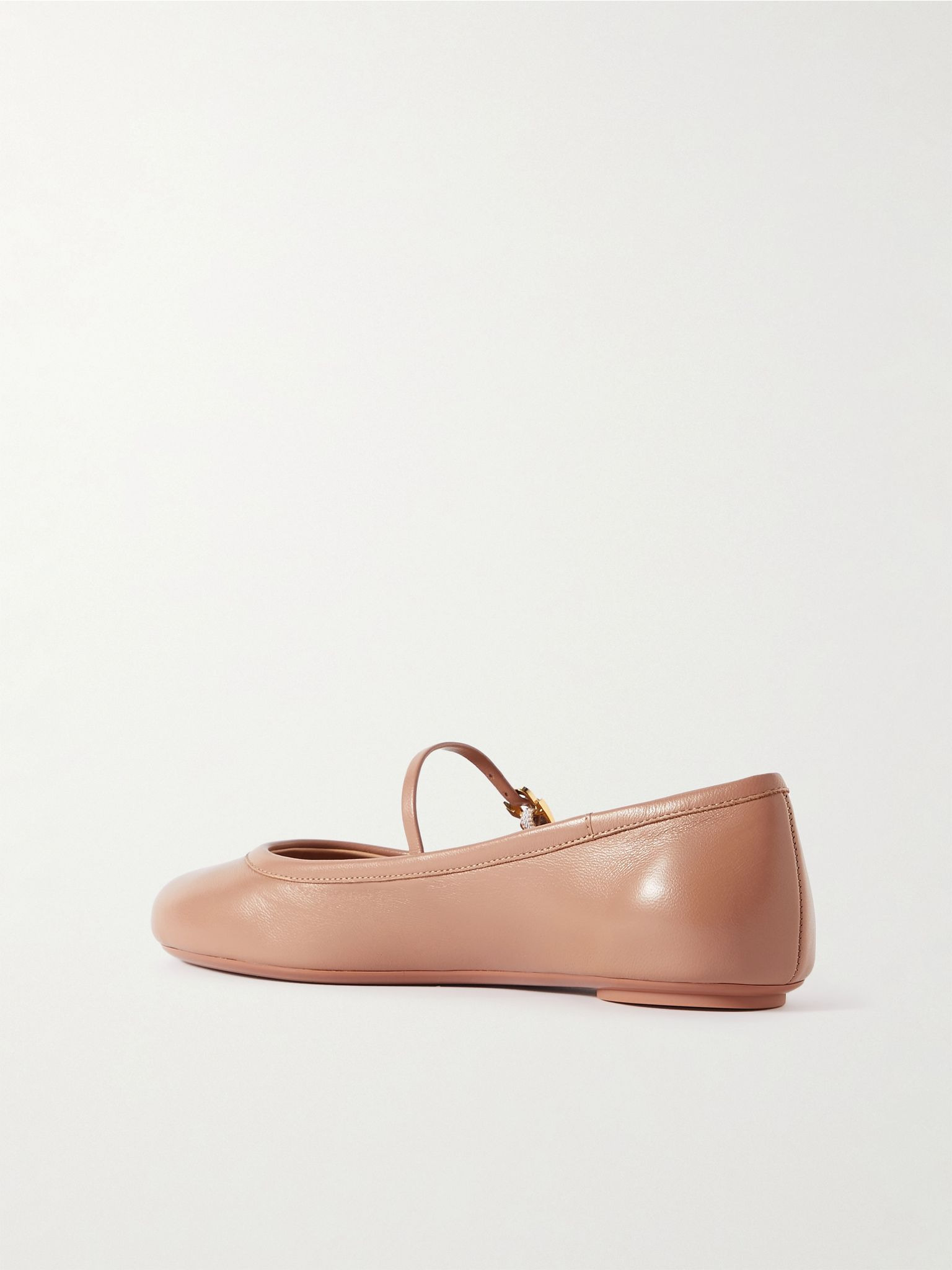 Carla leather Mary Jane ballet flats Neutral - 3
