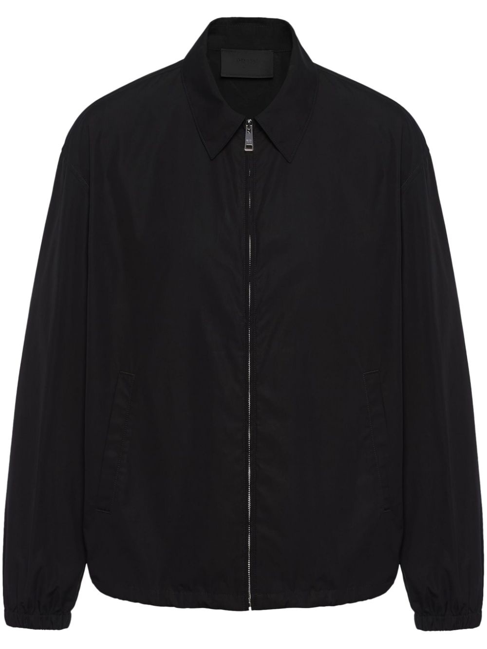 cotton poplin shirt jacket - 1