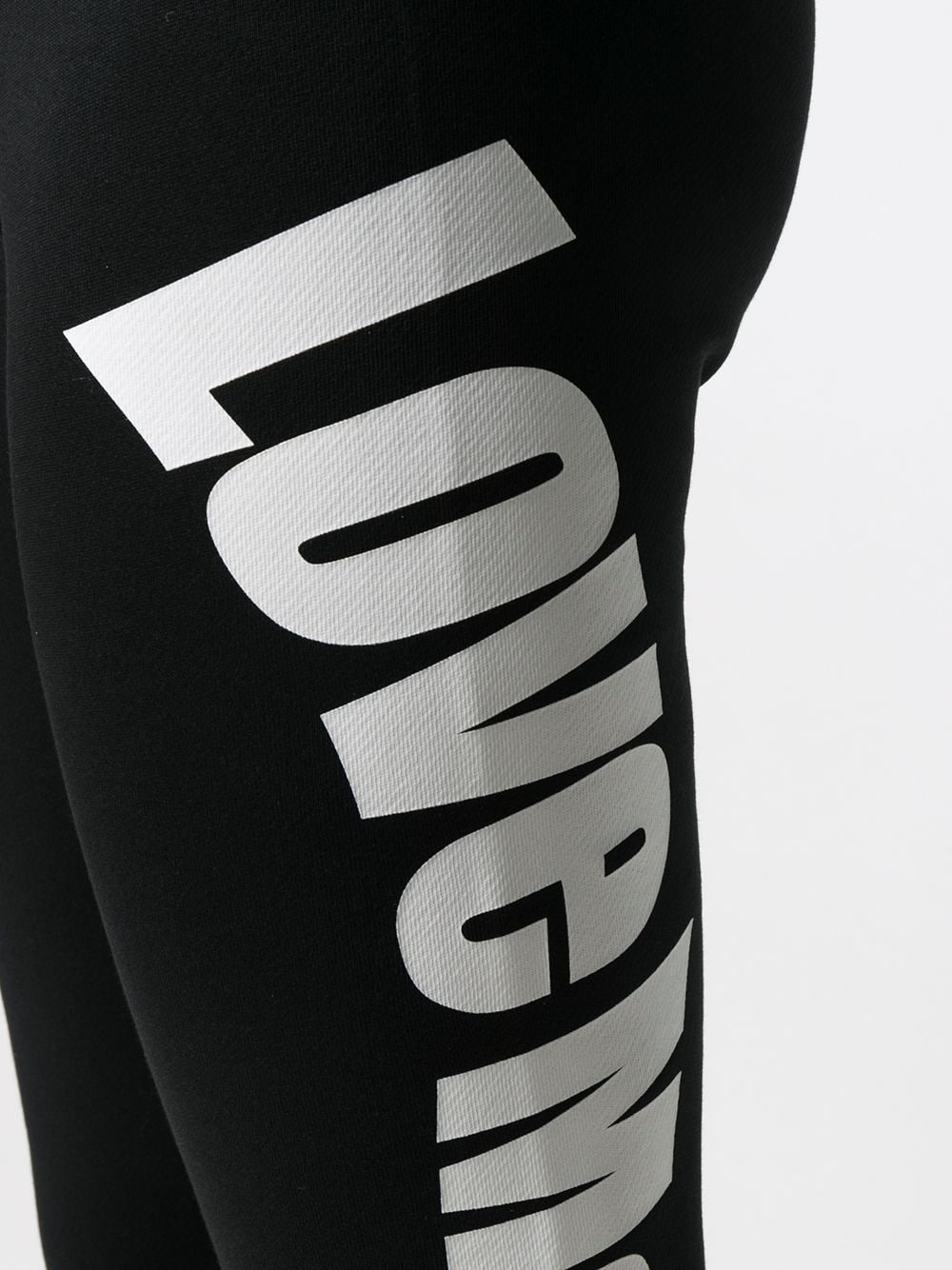 logo print cotton track pants - 5