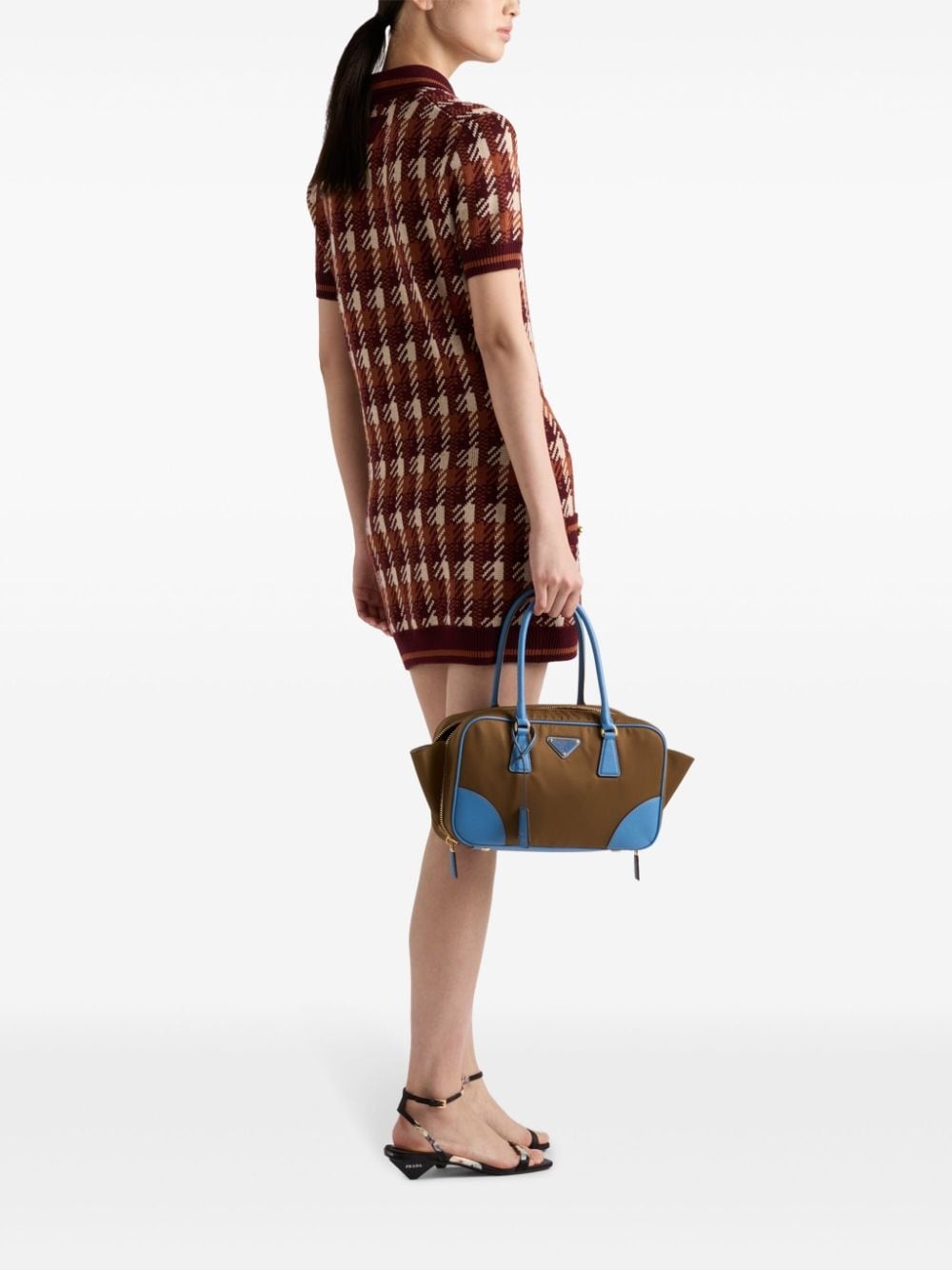 wool knit mini dress - 3