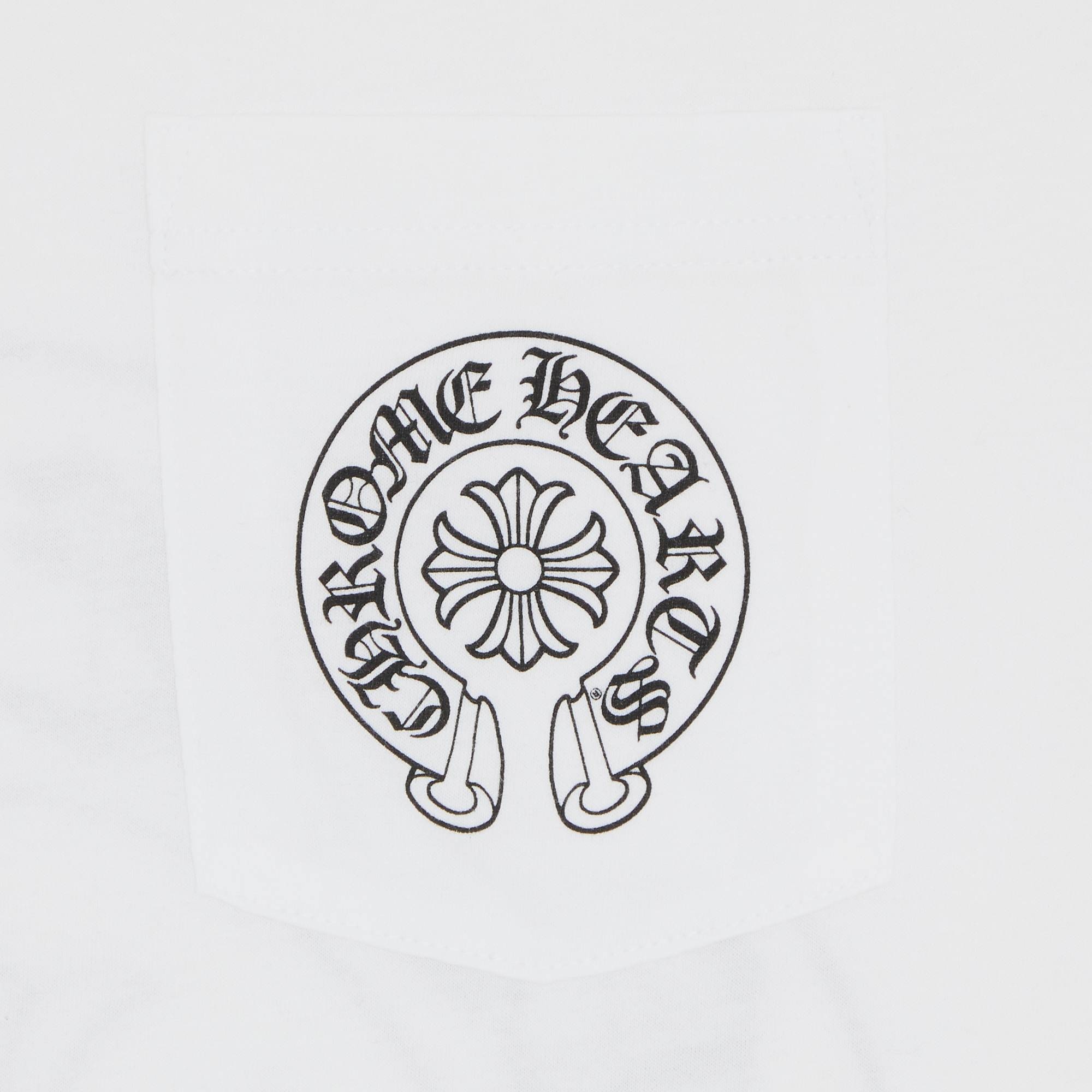 Chrome Hearts Las Vegas Exclusive Horseshoe T-Shirt 'White' - 3