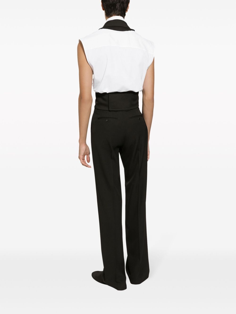 virgin-wool straight-leg trousers - 3