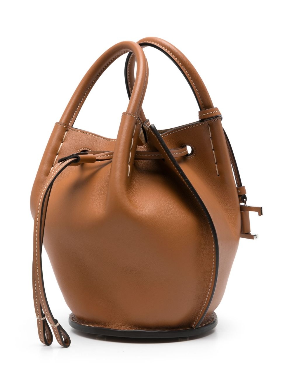logo-charm bucket bag - 3