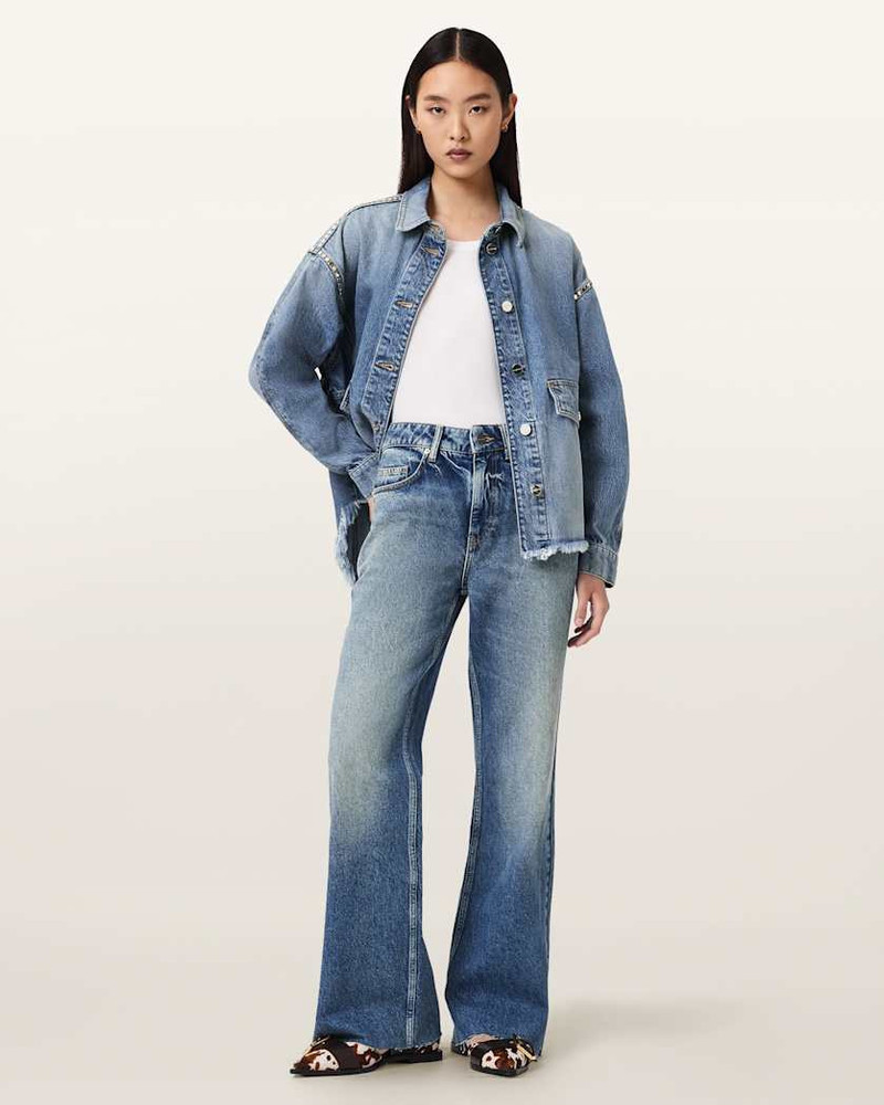 ALLSAINTS EMBER FLARED DENIM JEANS outlook