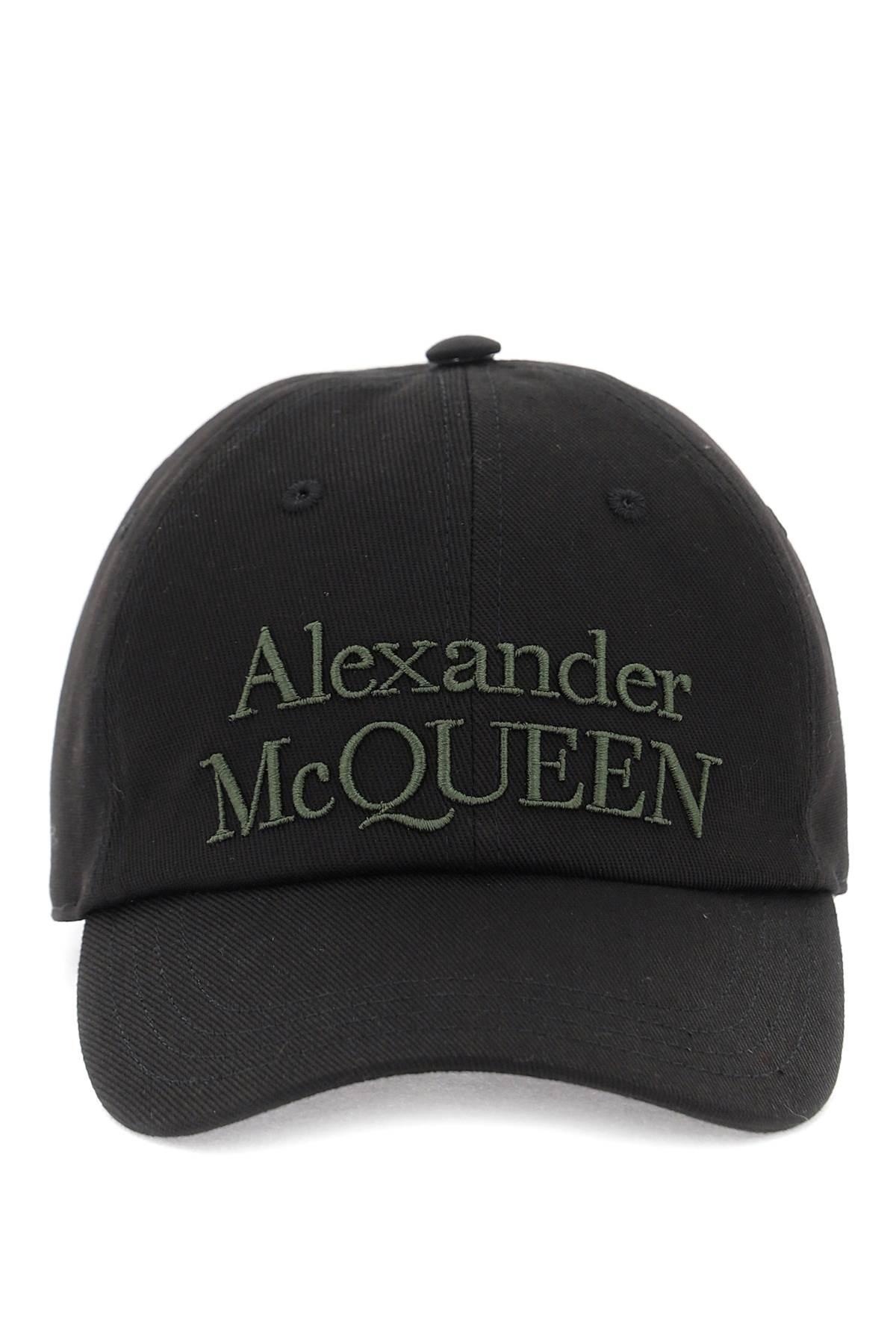 ALEXANDER MCQUEEN BASEBALL CAP WITH EMBROIDERED LOGO - 1