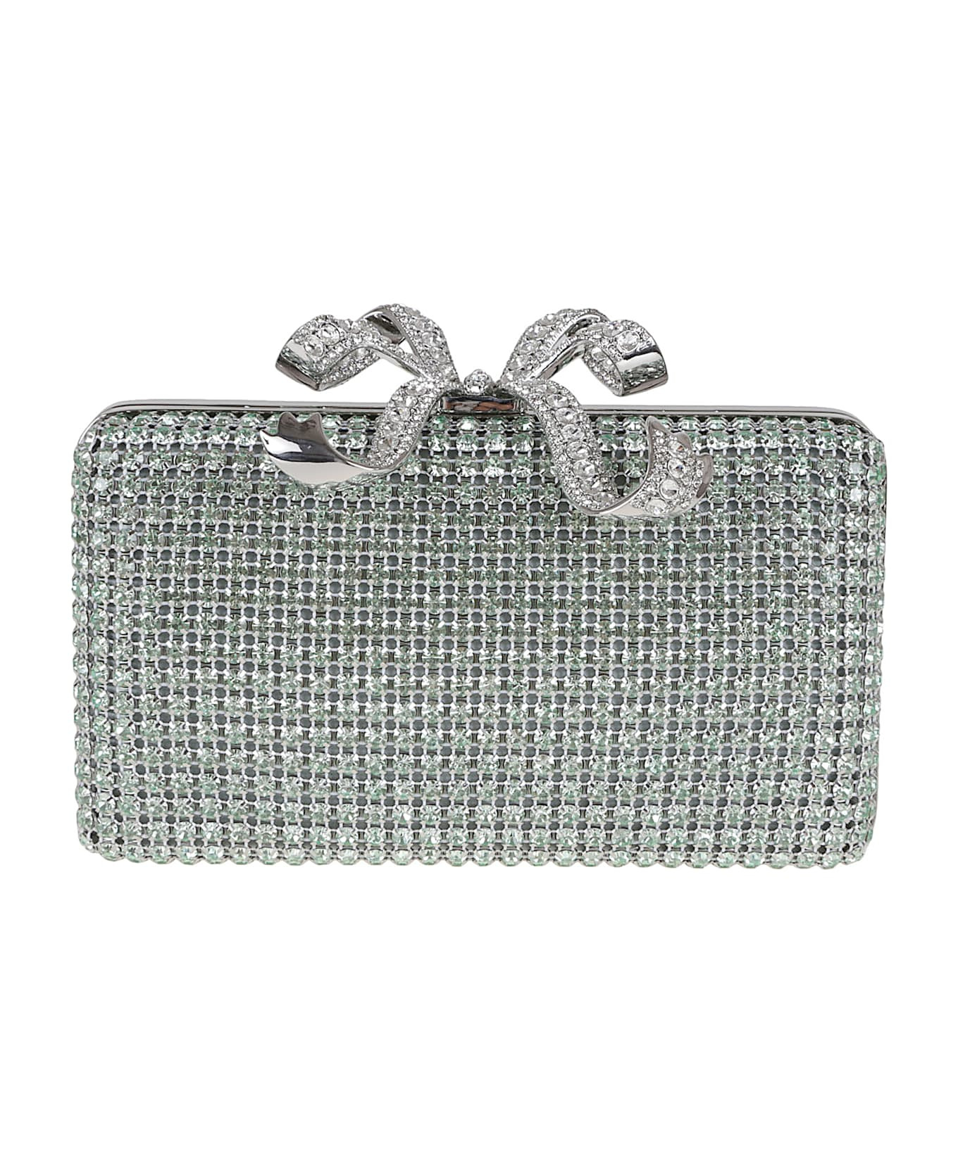 Green Chainmail Clutch Bag - 1