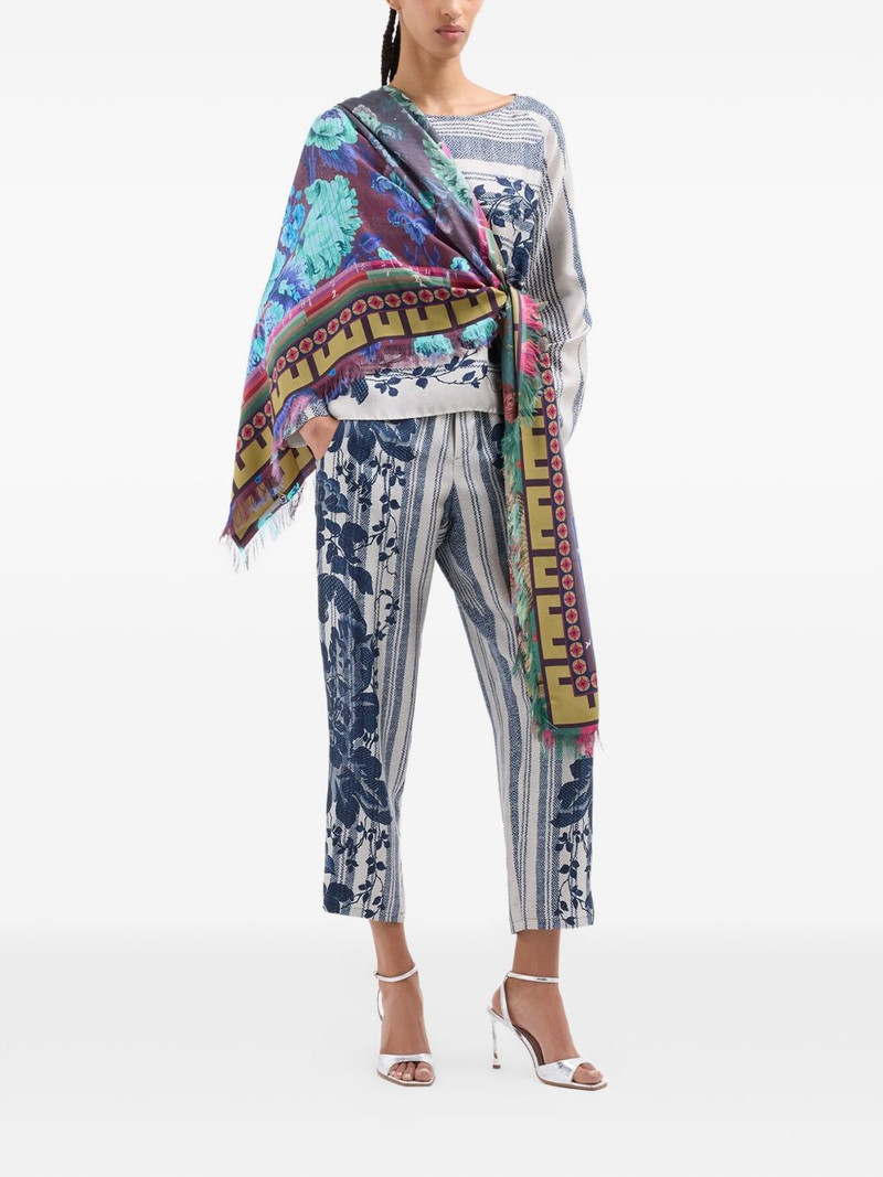 Aloe floral striped trousers 3