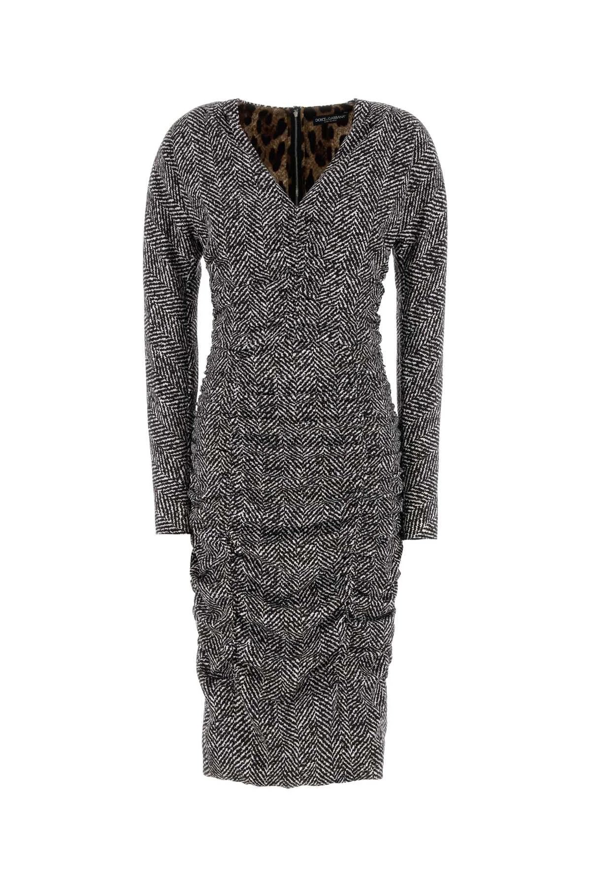 Dolce & Gabbana Women Printed Cady Dress - 1