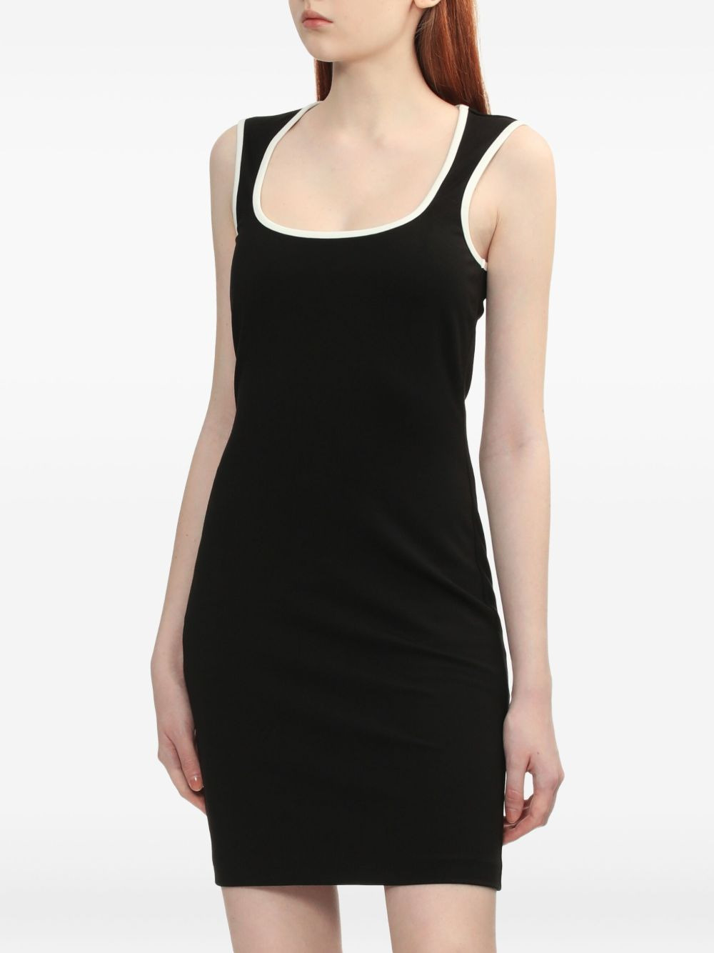 scoop-neck sleeveless mini dress - 3