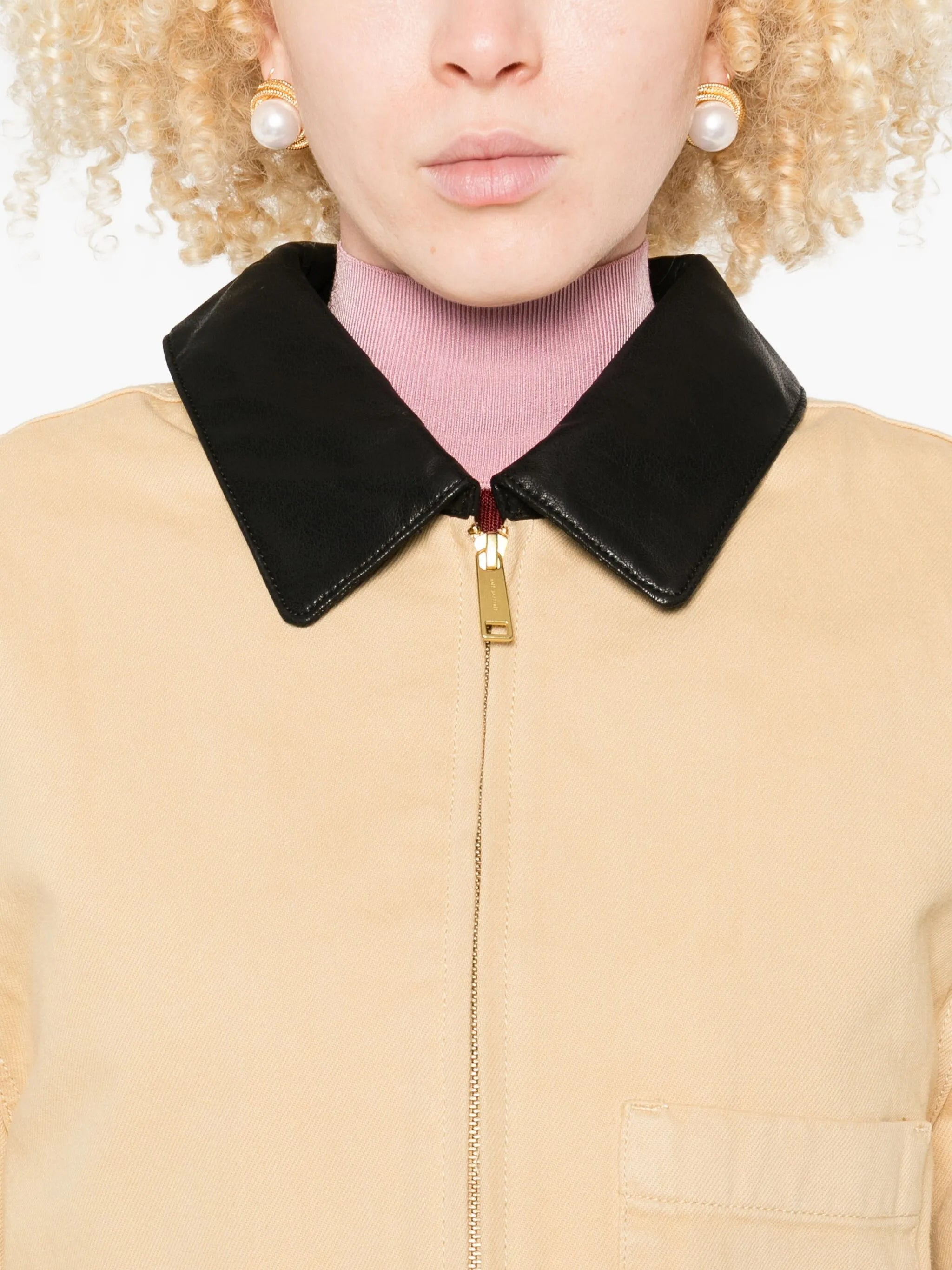 Self-portrait Leather-collared Jacket - 5