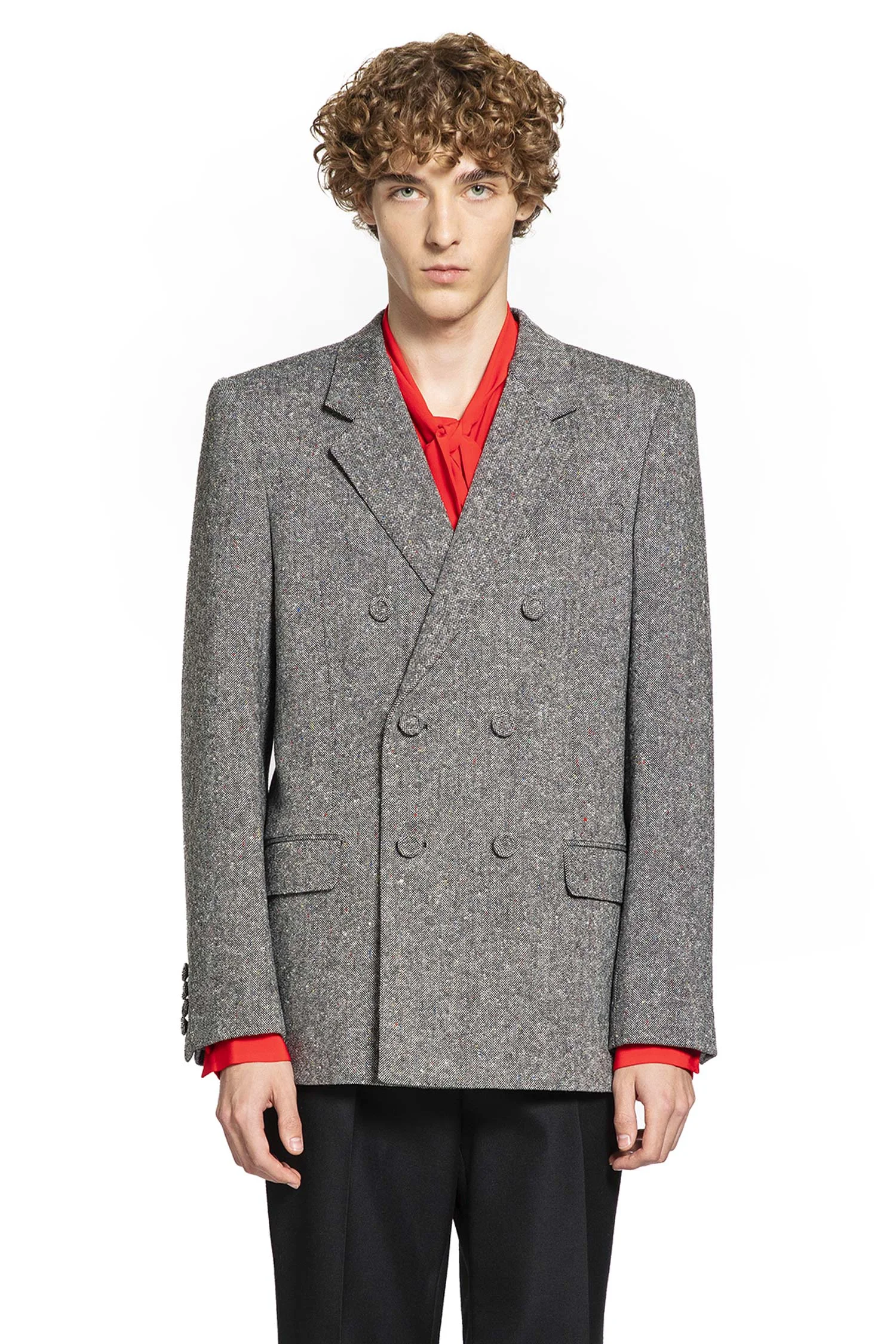 Valentino Man Grey Blazers - 1