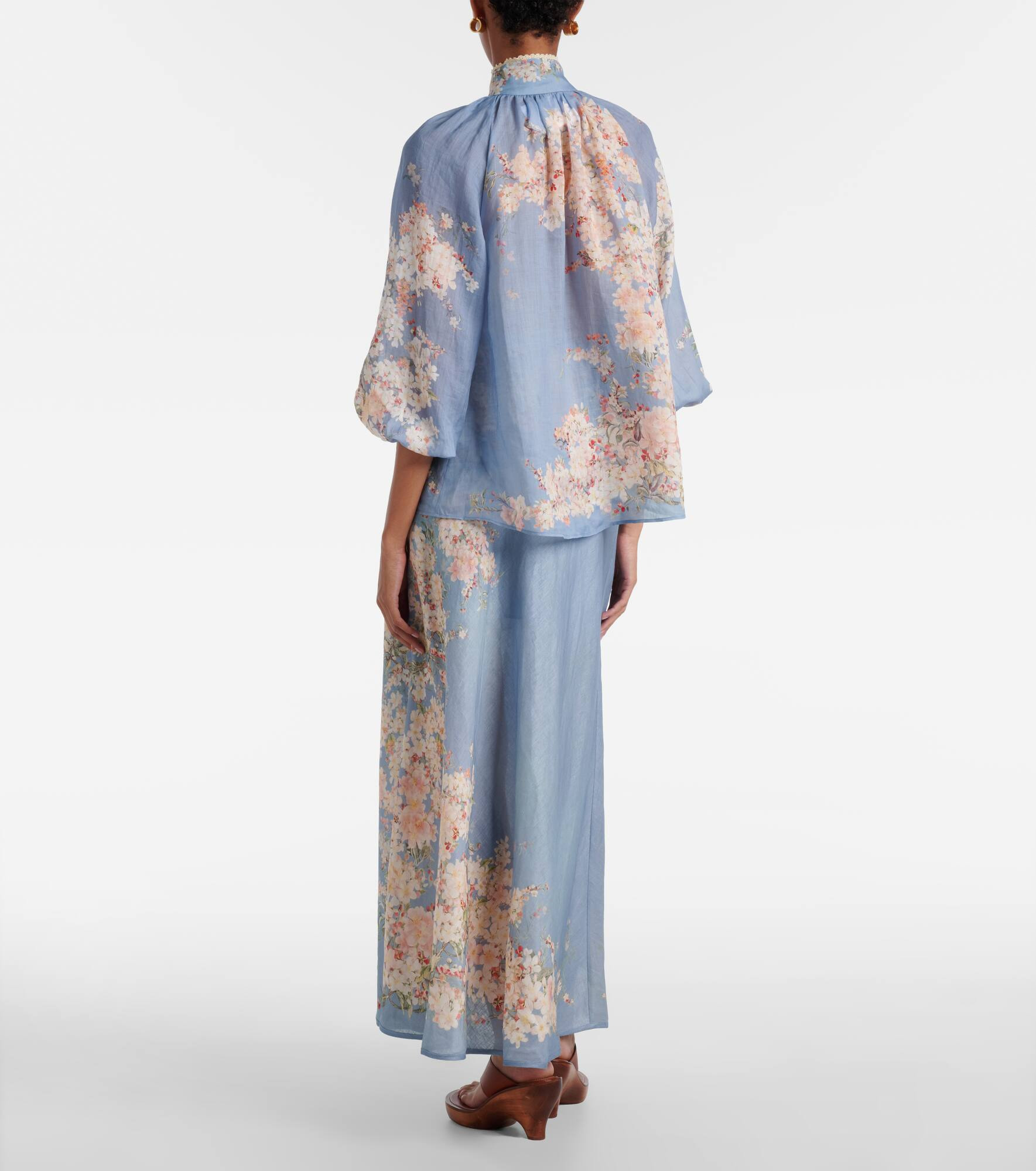 Cascadian floral ramie blouse - 3