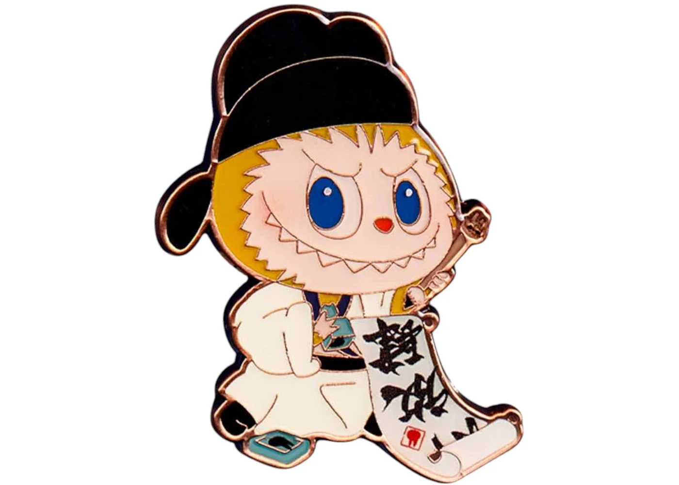 Pop Mart Labubu The Monsters Let's Have Fun Together Series Practicing Calligraphy Badge - 1