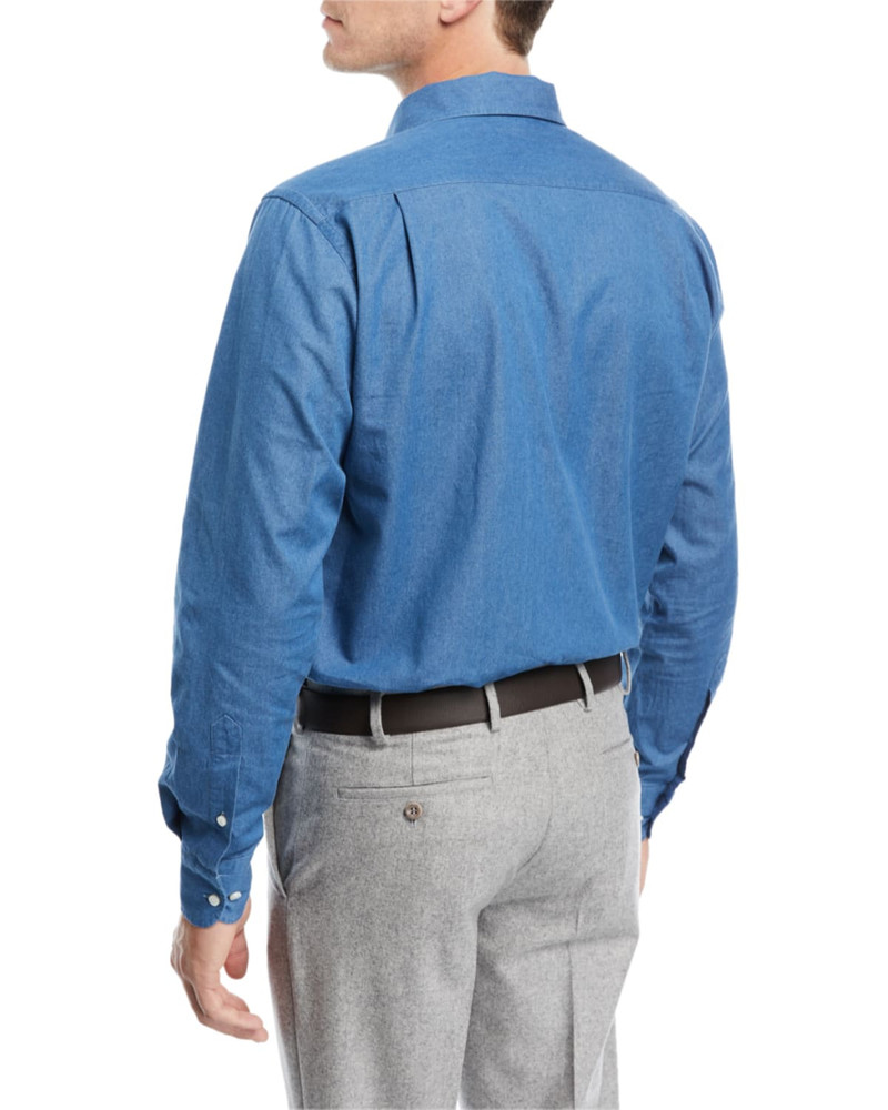 Loro Piana Andre Denim Sport Shirt outlook