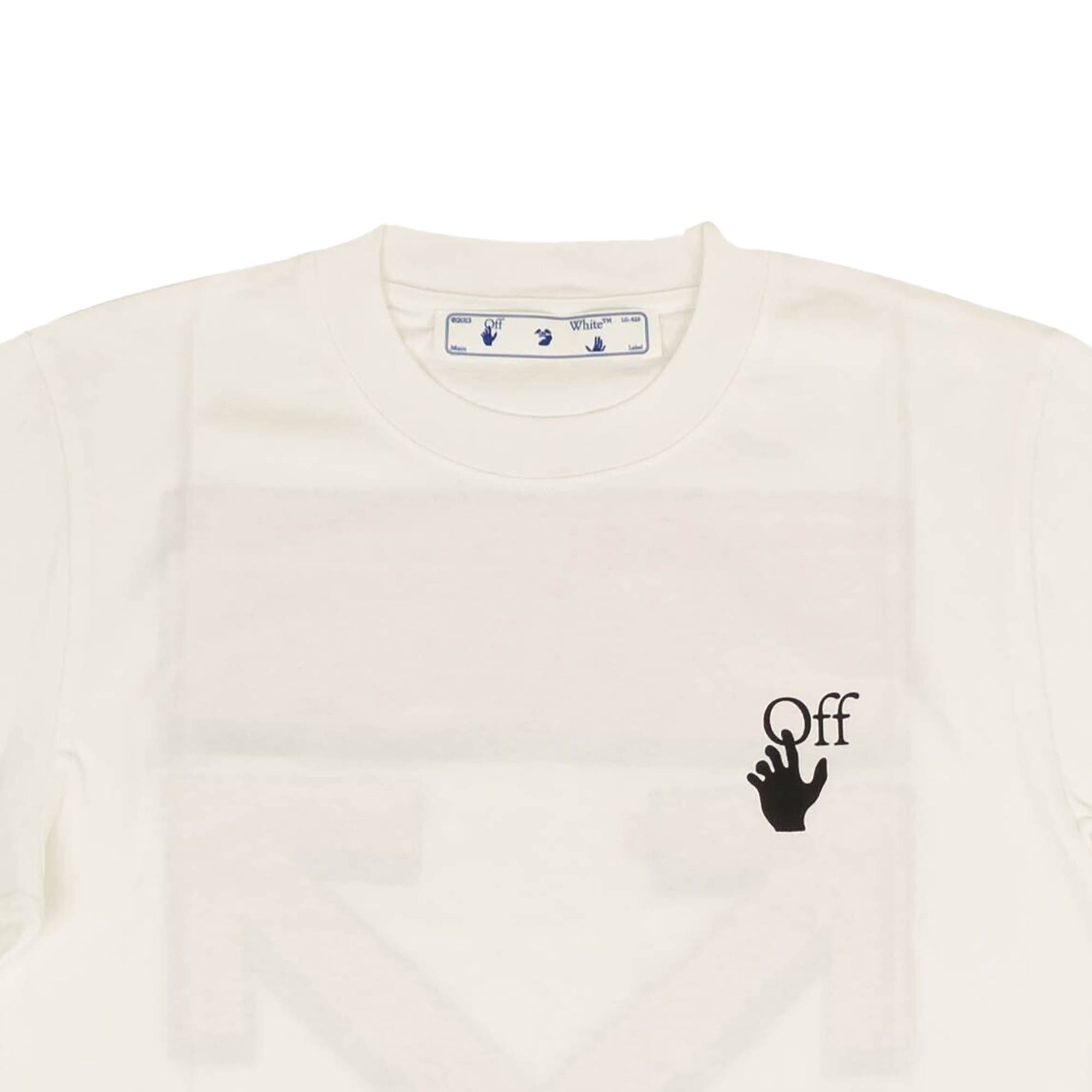 Off-White Marker Slim Tee 'White/Red' - 3