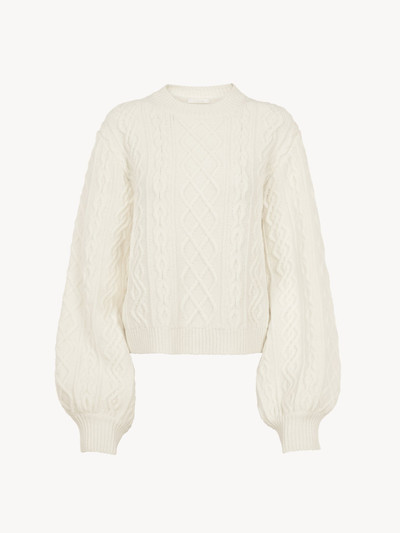 Chloé GENEROUS CABLE-KNIT SWEATER outlook