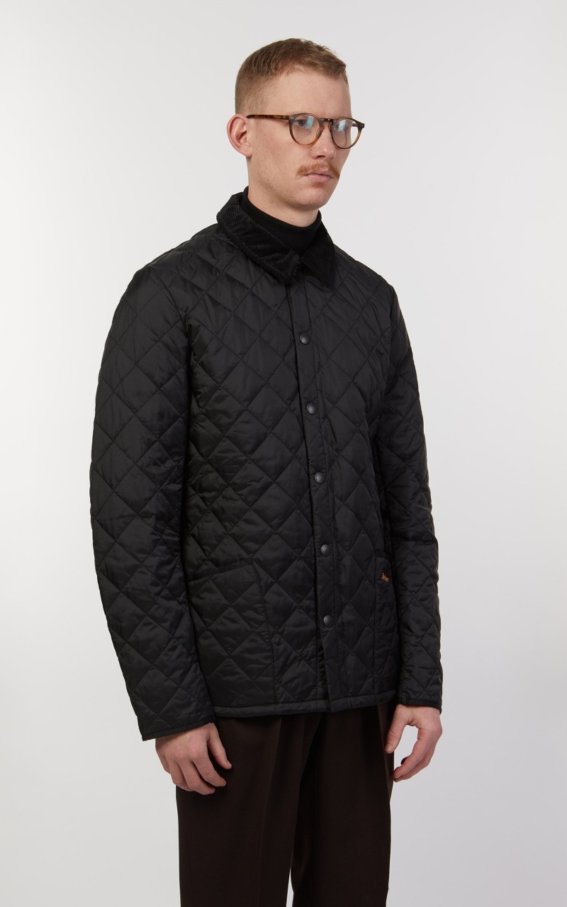 QUILTED JACKET HERITAGE LIDDESDALE BLACK - 5