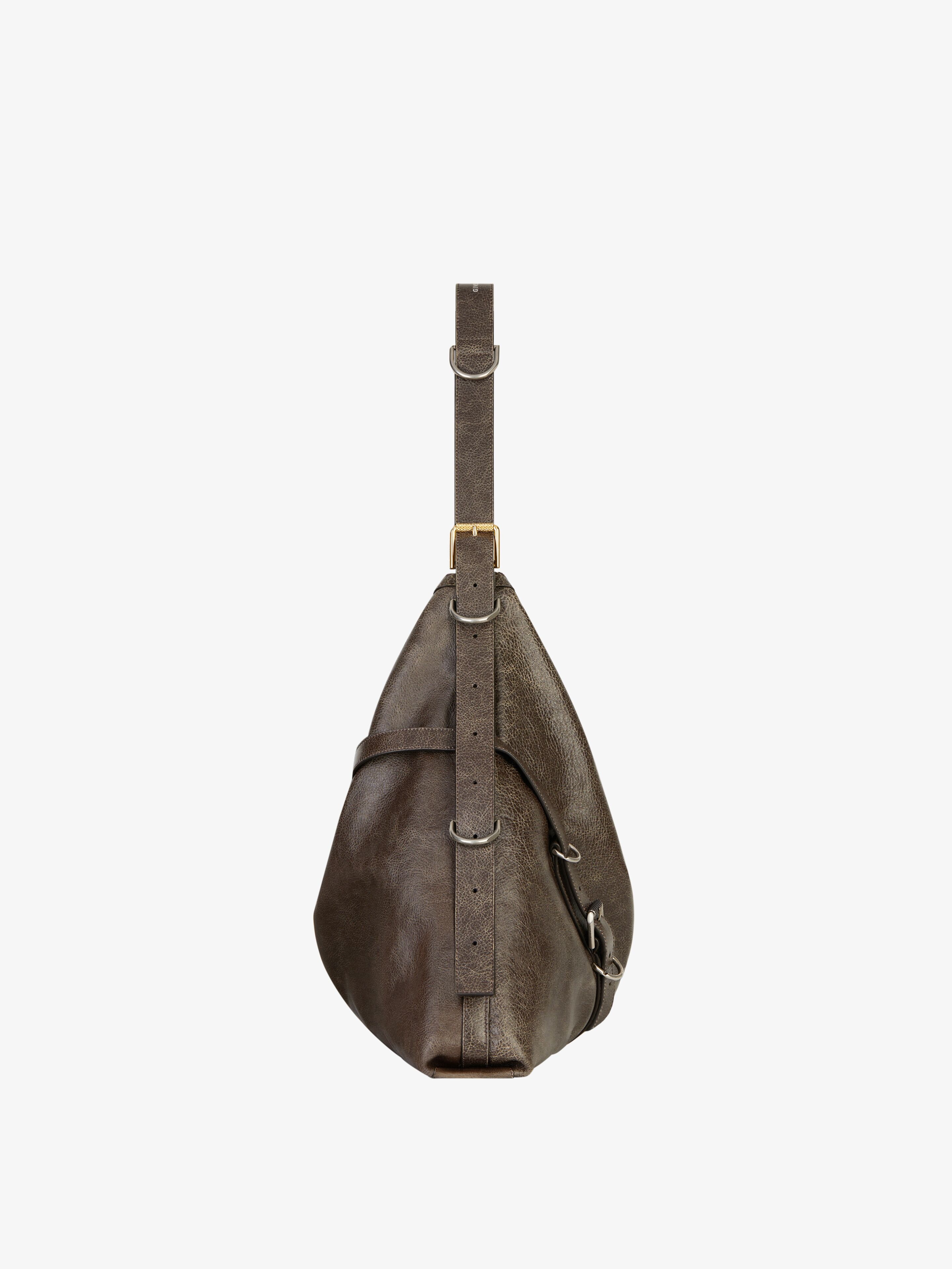 LARGE VOYOU BAG IN AGED LEATHER - 3