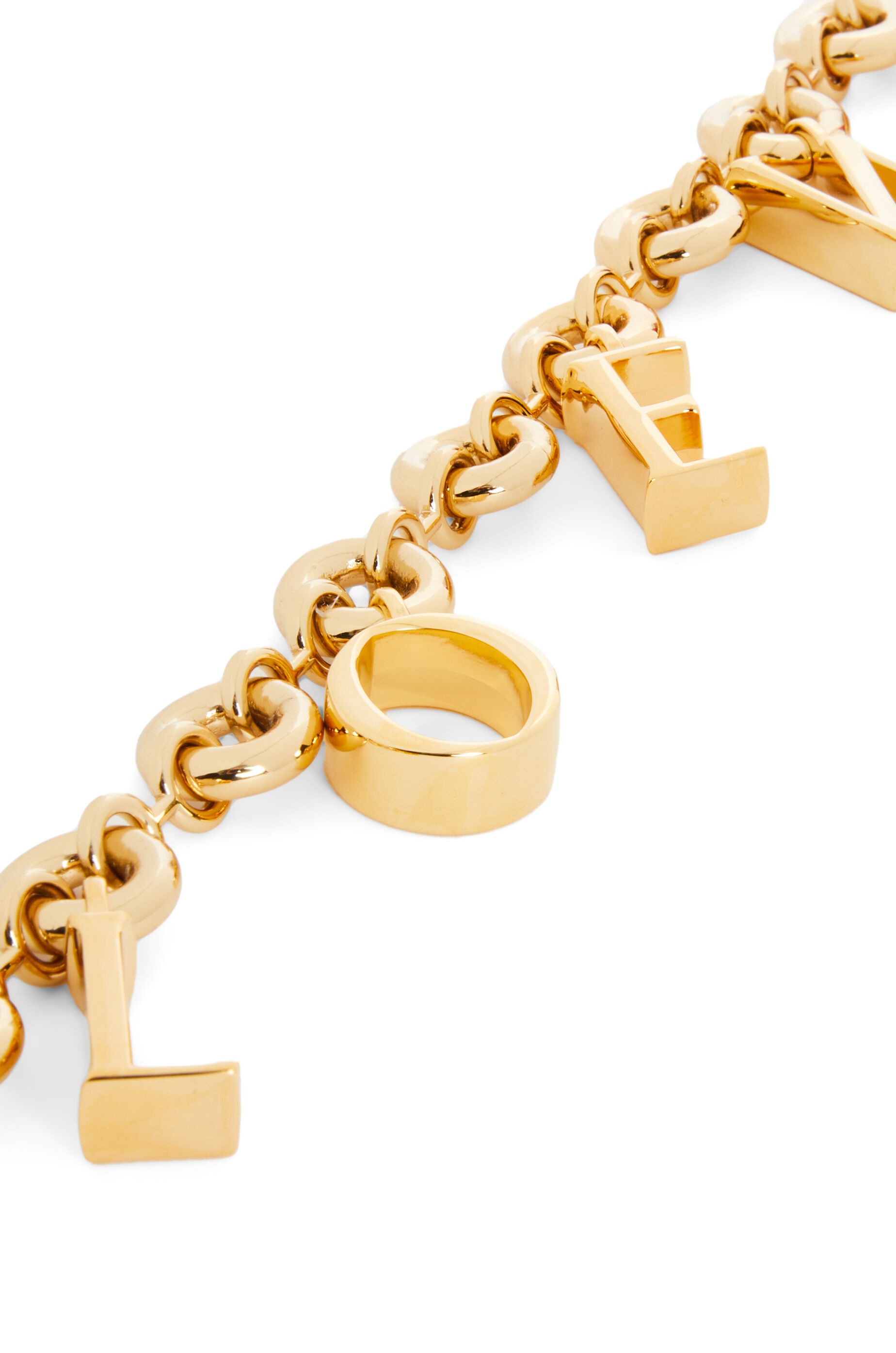 LOEWE Donut chain charm in brass - 2