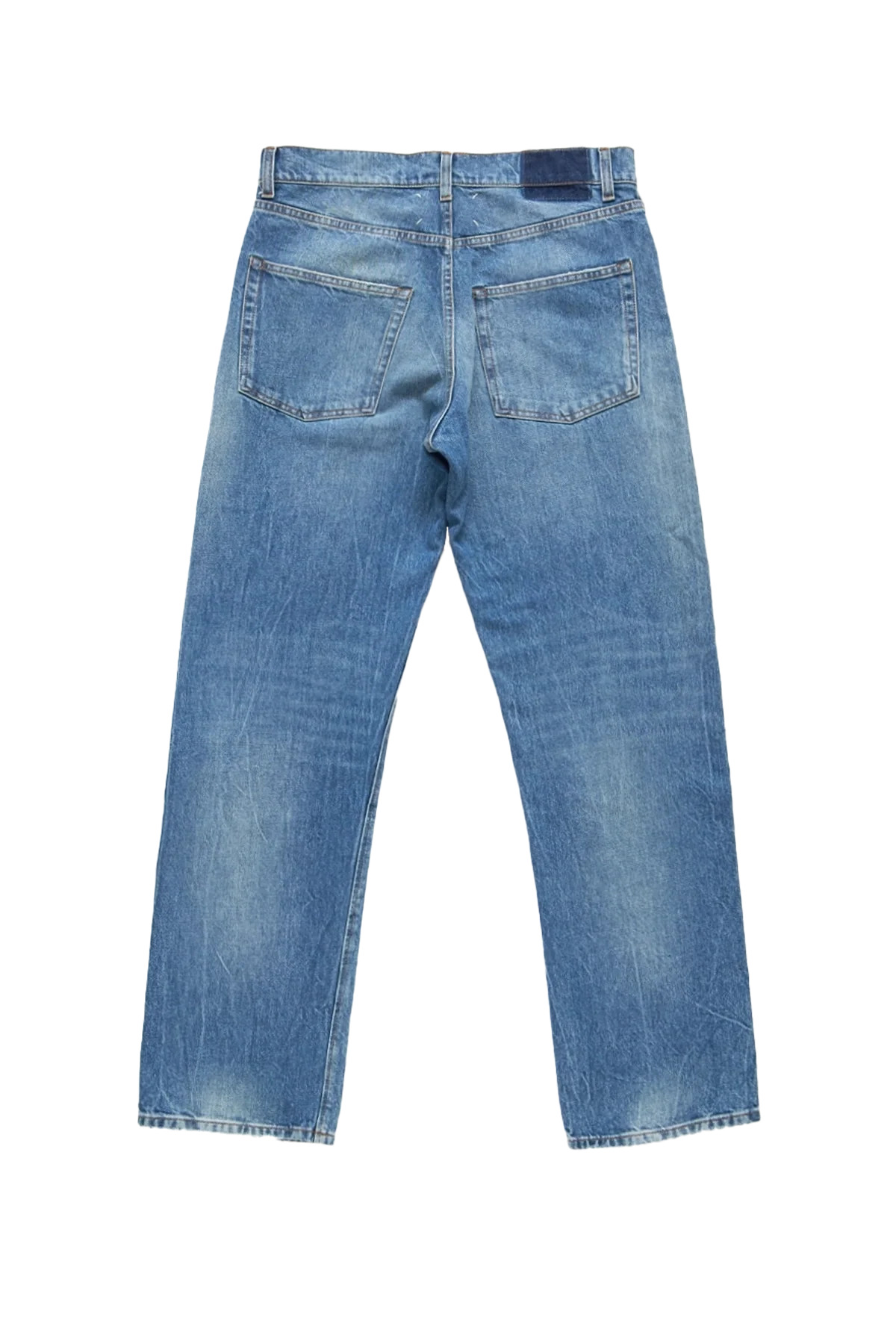 Maison Margiela Slim Repaired Jeans Vintage Medium Blue - 2