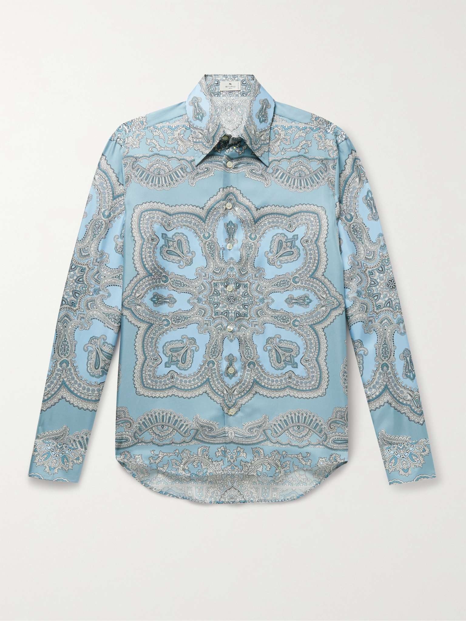 Paisley-Print Silk Shirt - 1