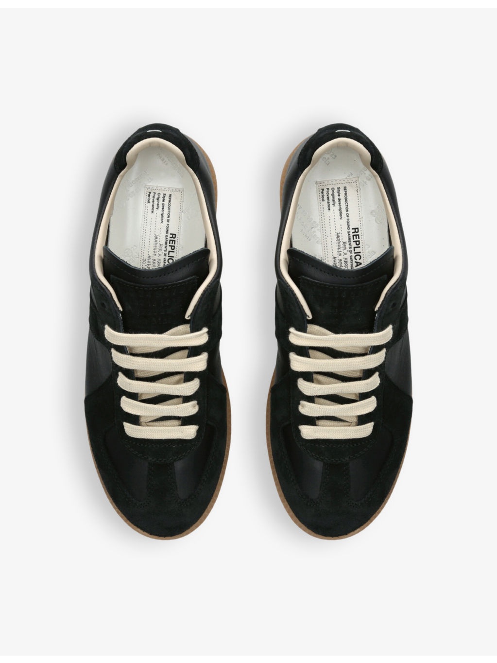 Replica leather low-top trainers - 2